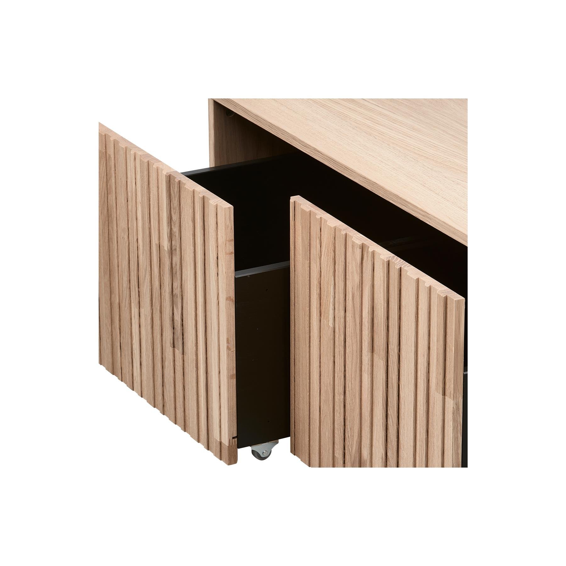 WOOOD New Gravure Kistbank B 88 cm - Eiken - Naturel