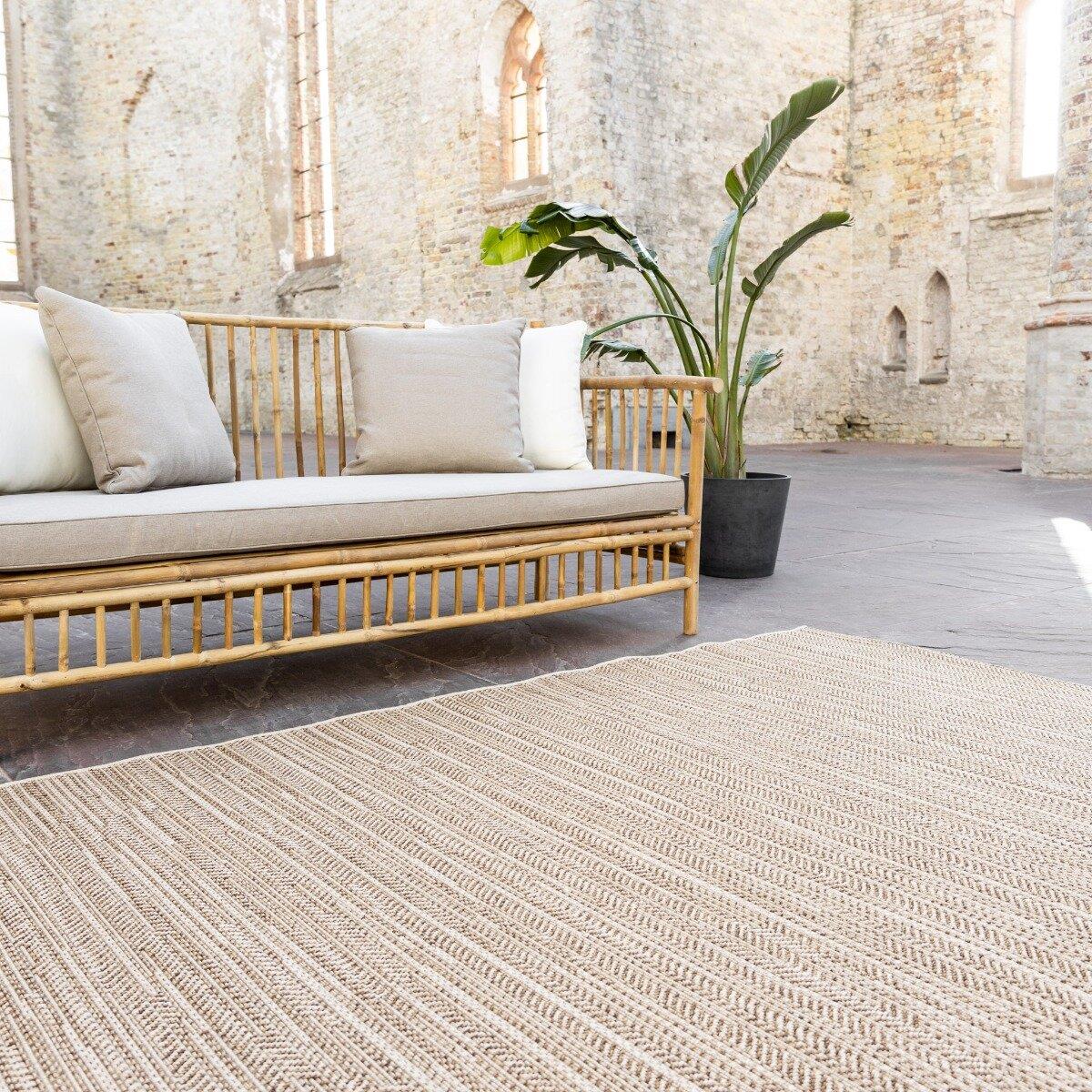 Interieur Buitenkleed Jute Outdoor Beige|Bruin