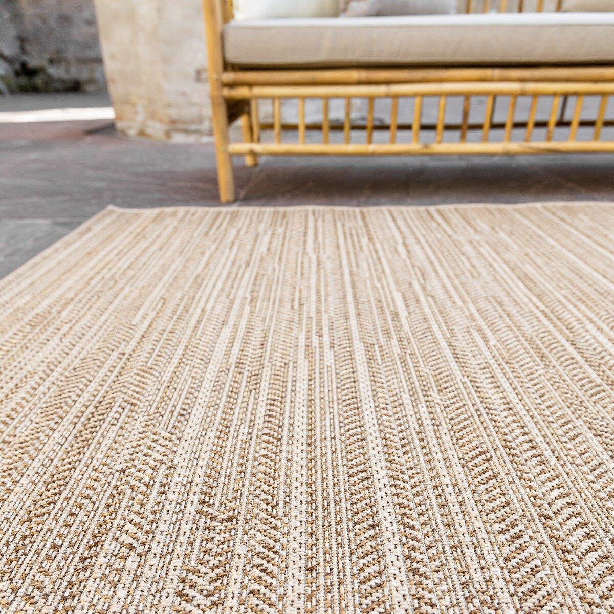 Interieur Buitenkleed Jute Outdoor Beige|Bruin