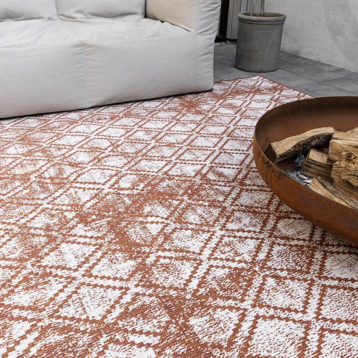 Eva Interior Buitenkleed Roest Frost 200 x 290 cm
