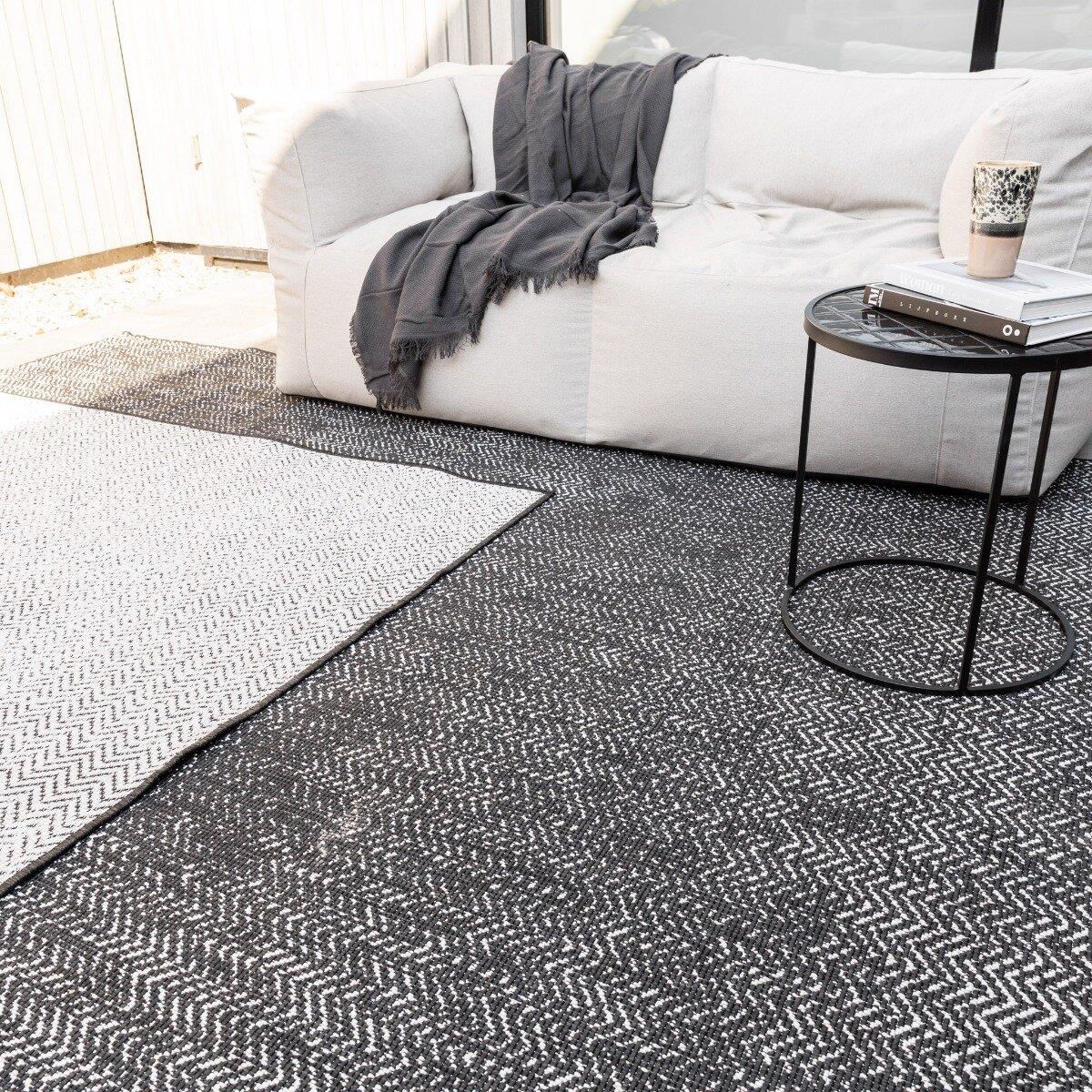 Eva Interior Buitenkleed Zwart Dahl 160 x 230 cm