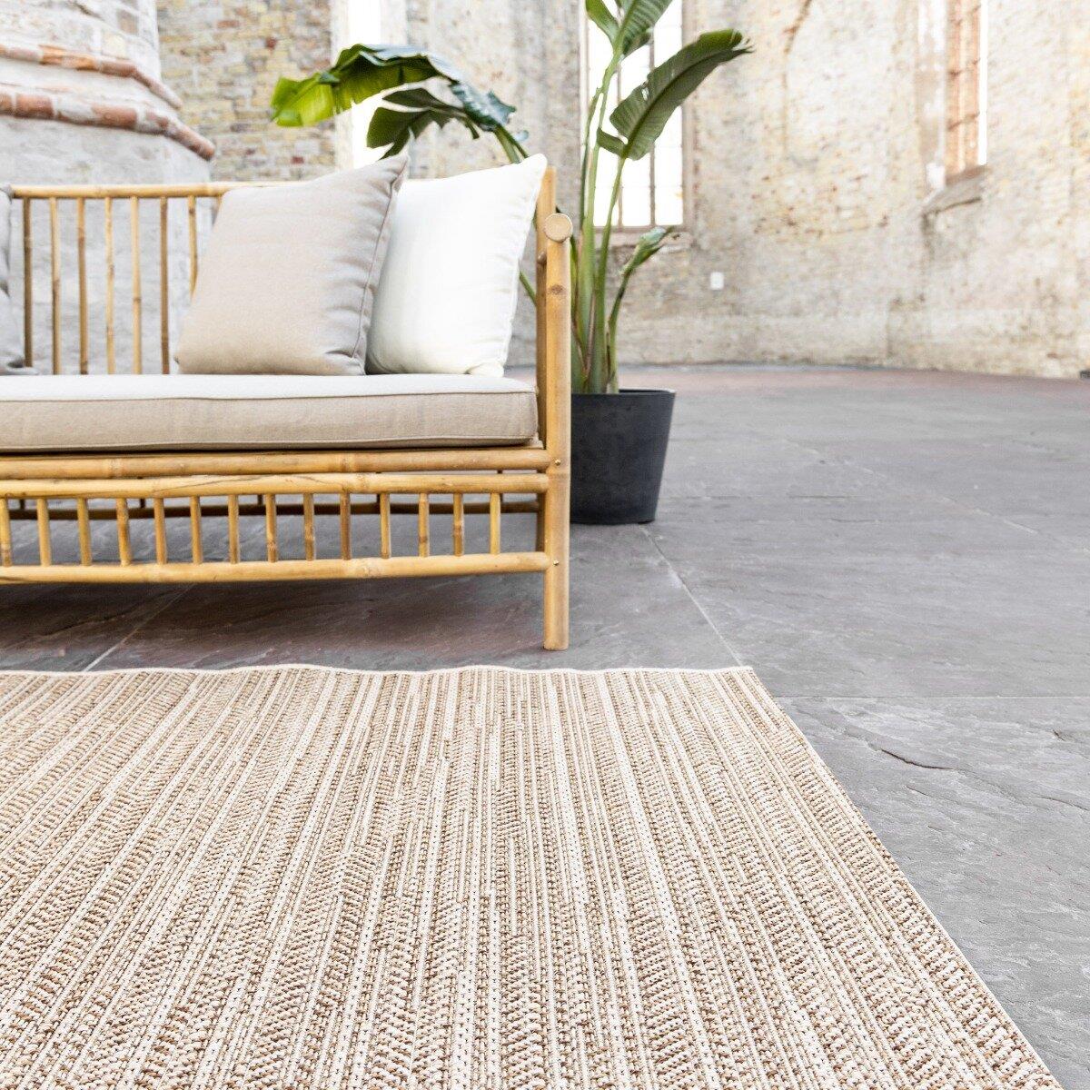 Interieur Buitenkleed Jute Outdoor Beige|Bruin