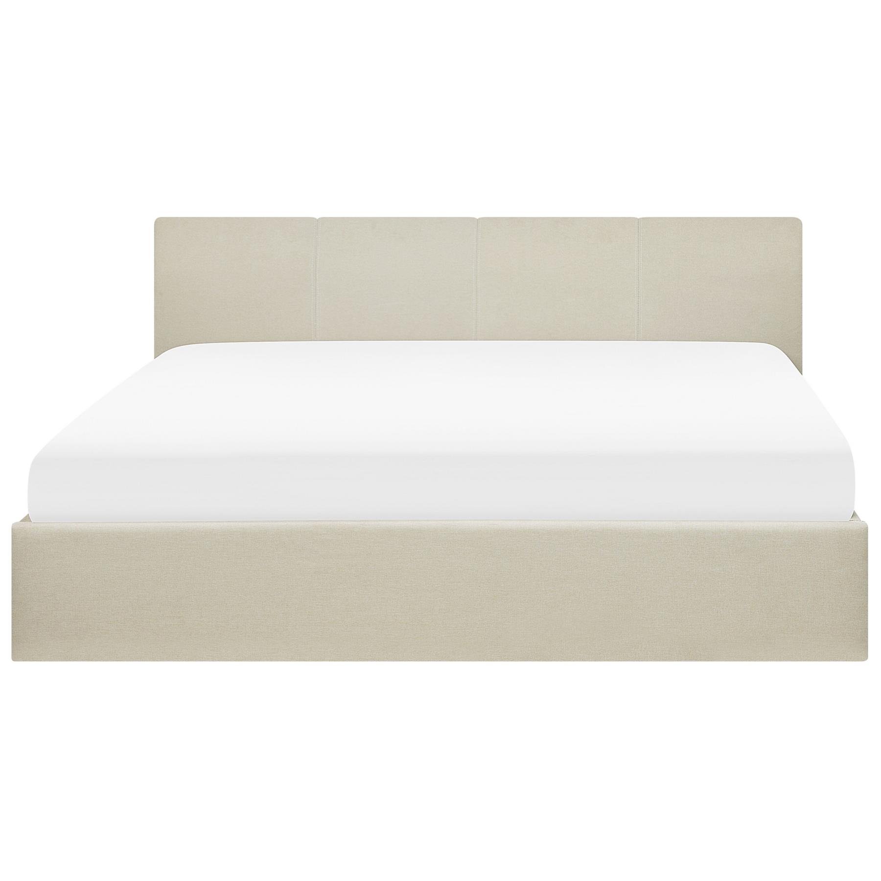 Beliani - ORBEY - Tweepersoonsbed - Beige - 180 x 200 cm - Polyester