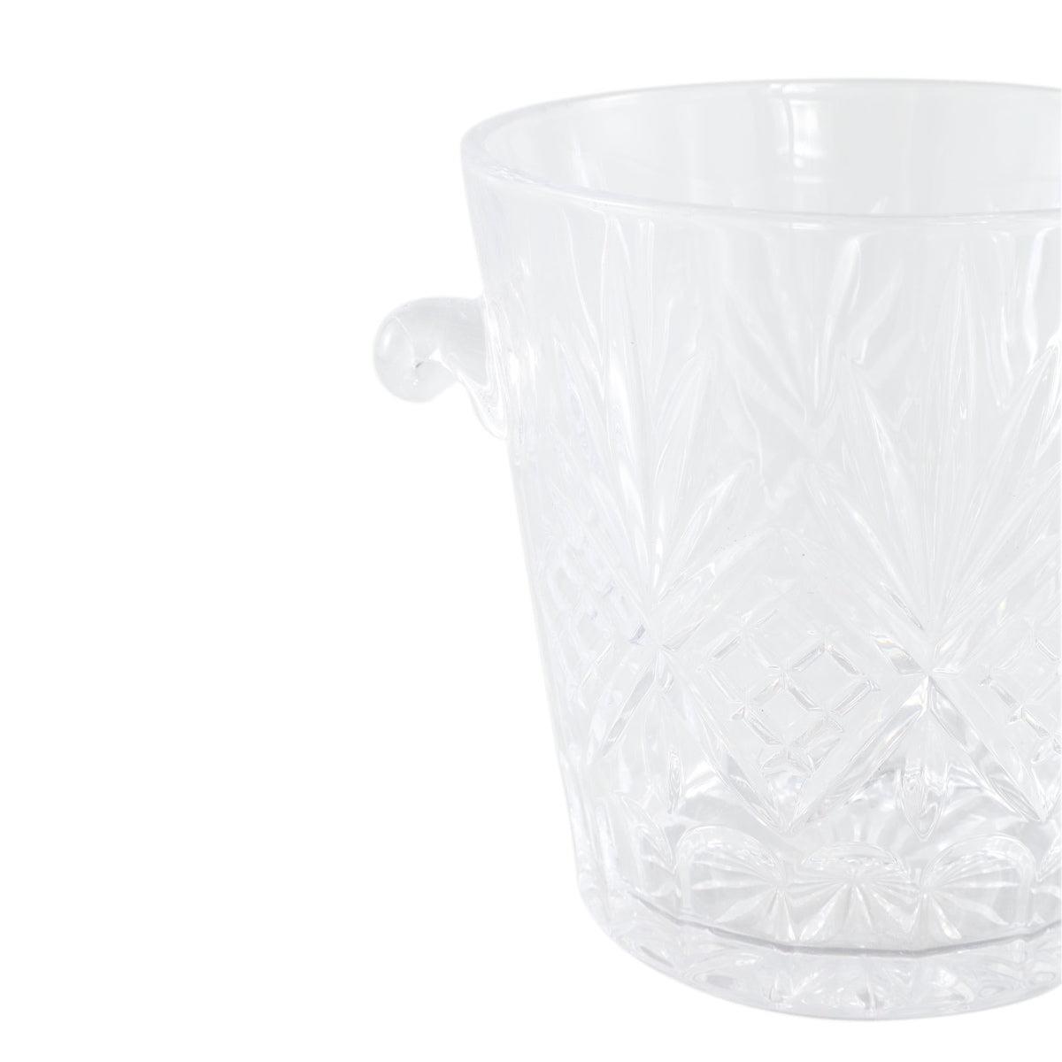 PTMD Glas Glass - 23x17x17 cm - Glas - Transparant