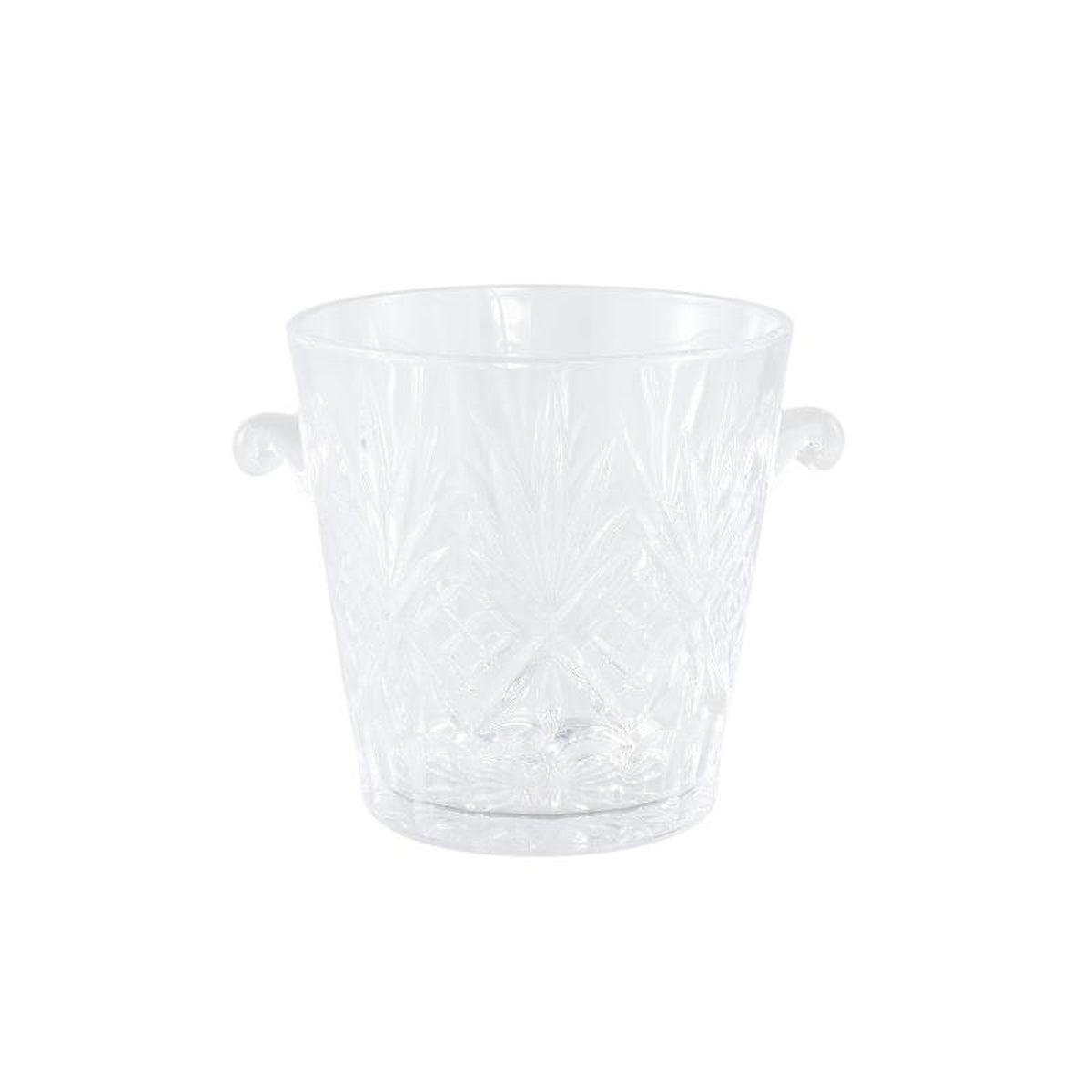 PTMD Glas Glass - 23x17x17 cm - Glas - Transparant