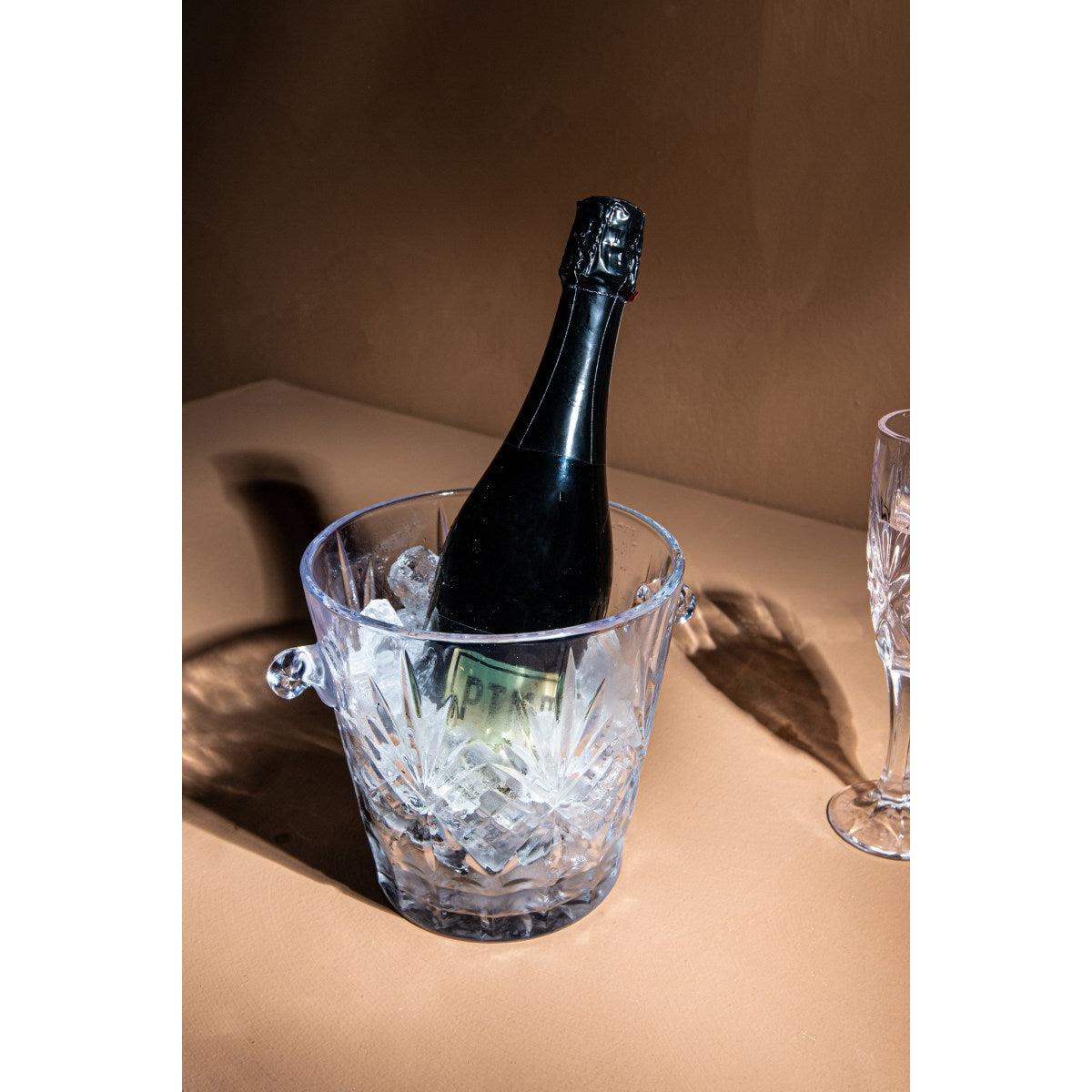PTMD Glas Glass - 23x17x17 cm - Glas - Transparant