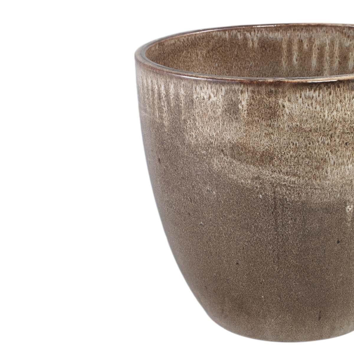 PTMD Aleix Brown ceramic basic pot round SV2
