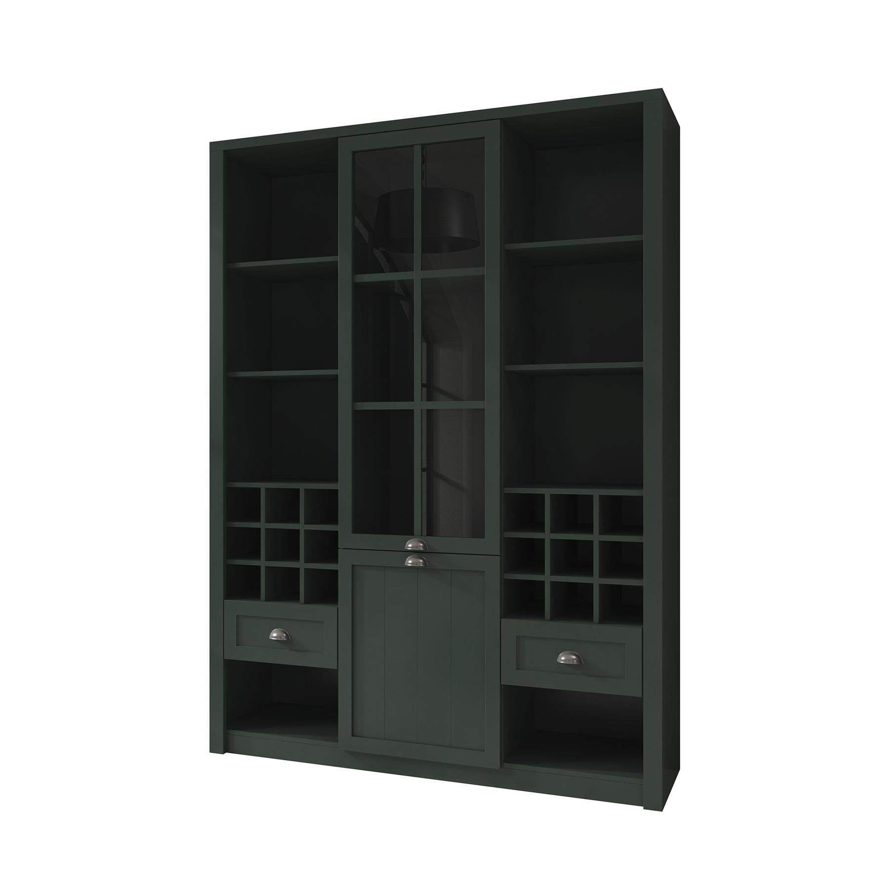 Meubella Buffetkast Parello 9 - Groen - 140 cm