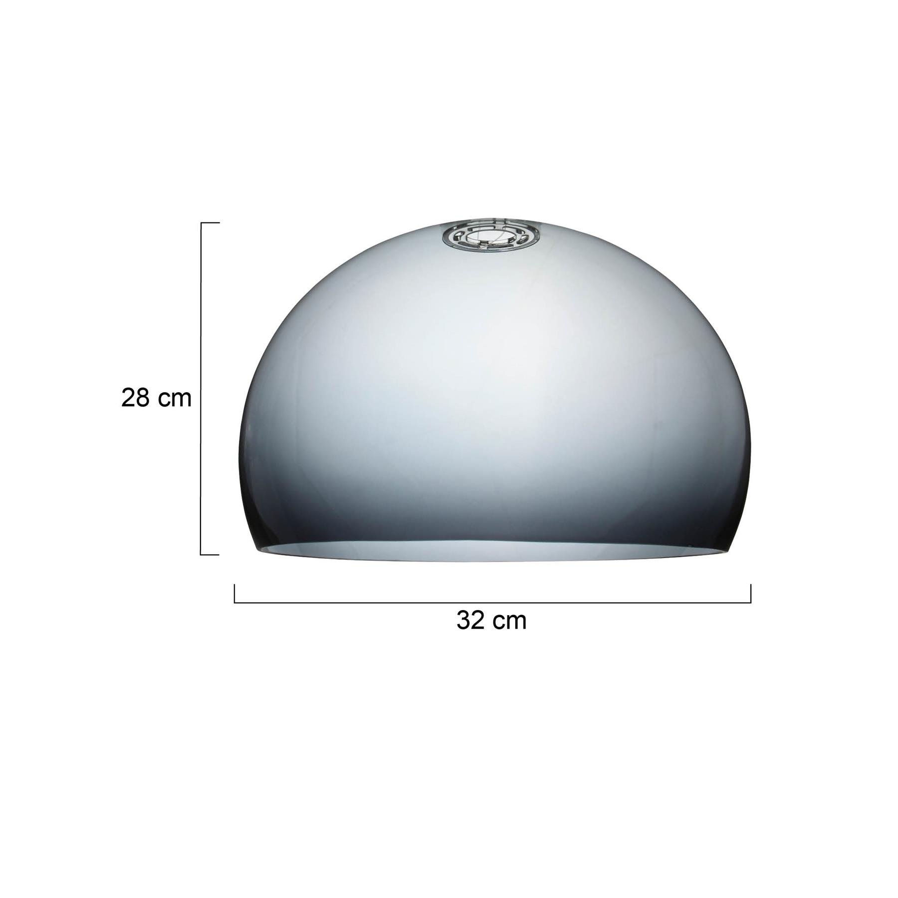 Steinhauer - kap - Shade - grijs - kunststof - Ø 38cm - E27 - K11130S