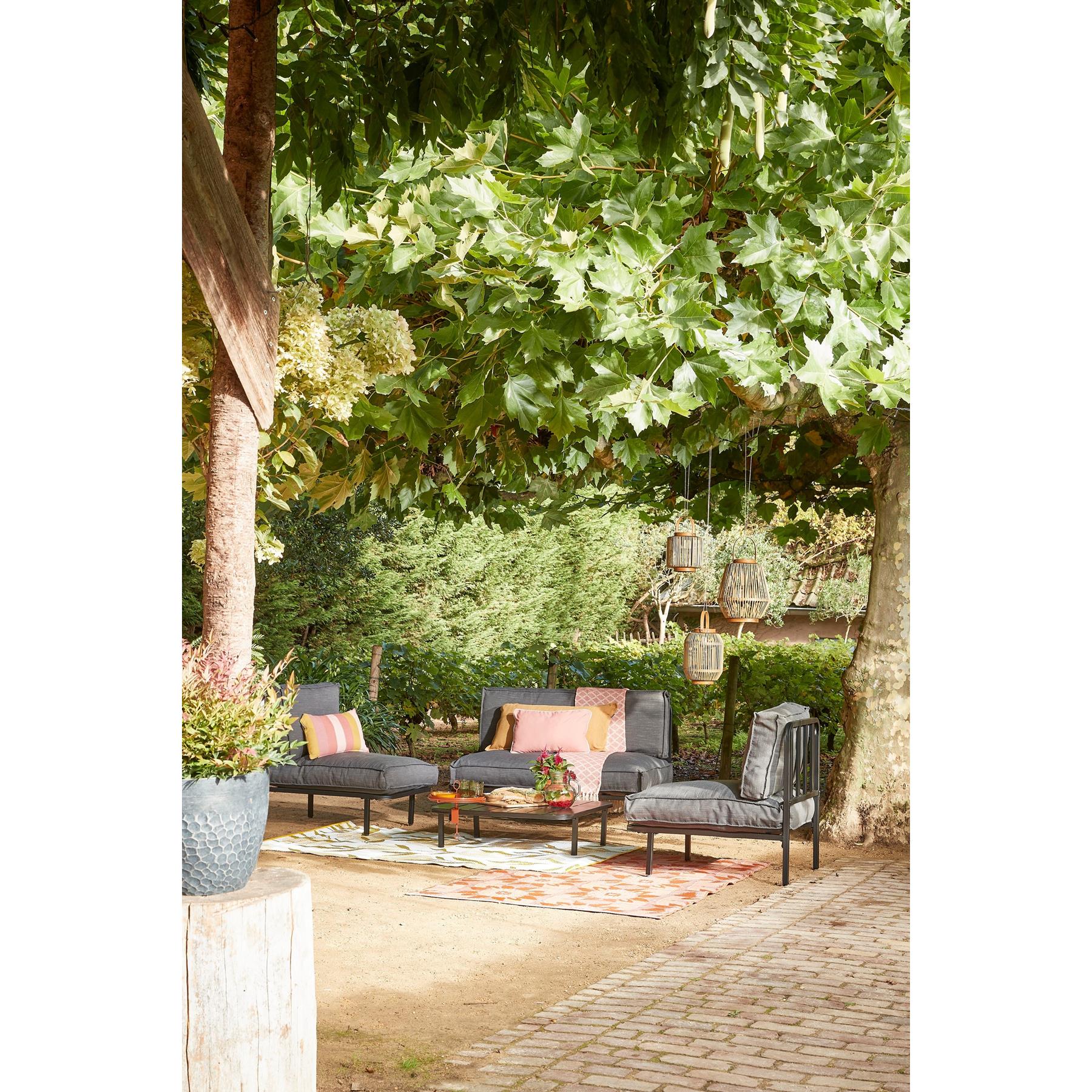 Mica Decorations Celo Loungebank - L122 x B83 x H78 cm - Zwart