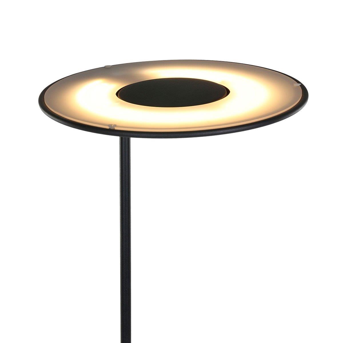 Steinhauer - vloerlamp - Zenith LED - zwart - kunststof metaal - Ø 28cm - LED - 1477ZW