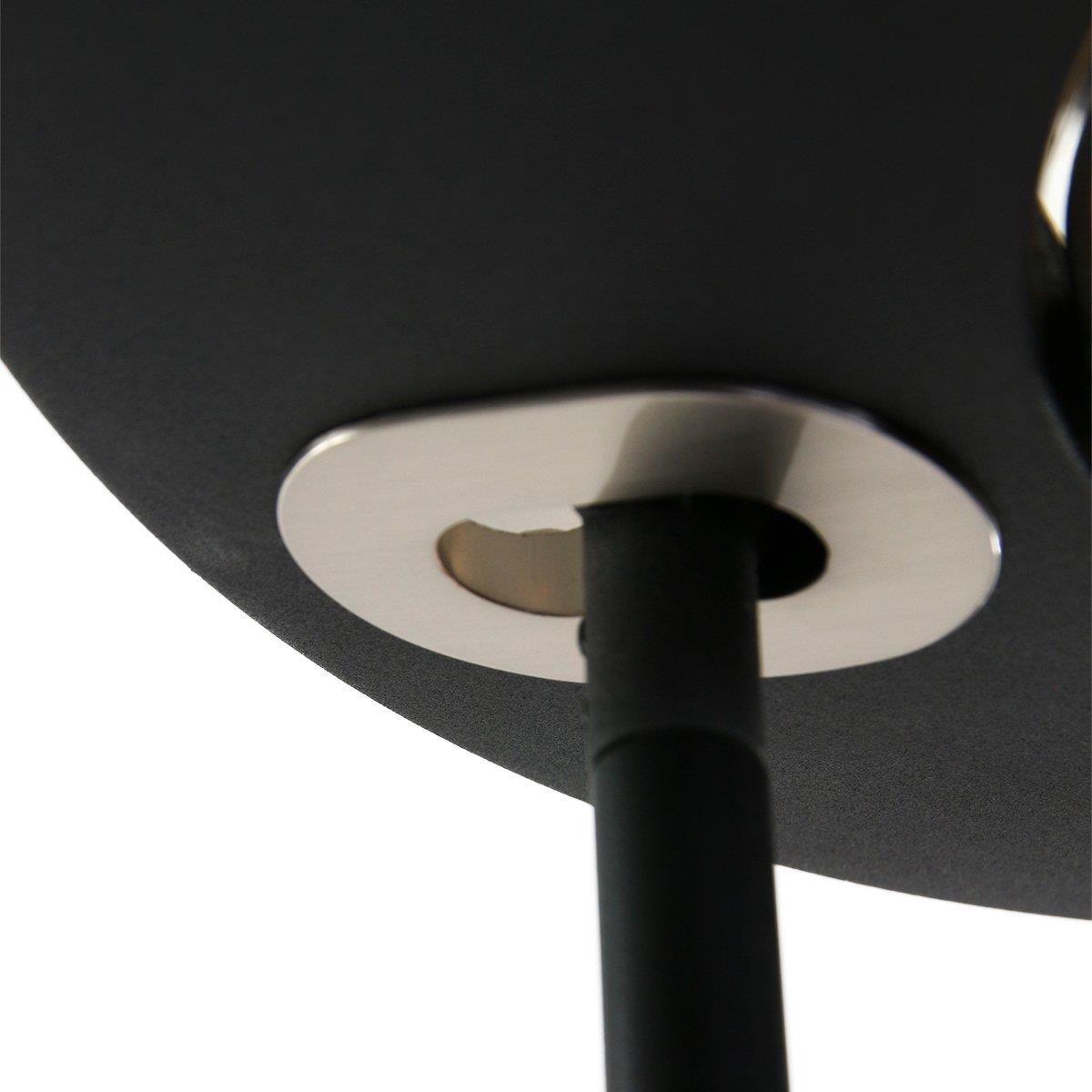Steinhauer - vloerlamp - Zenith LED - zwart - kunststof metaal - Ø 28cm - LED - 1477ZW