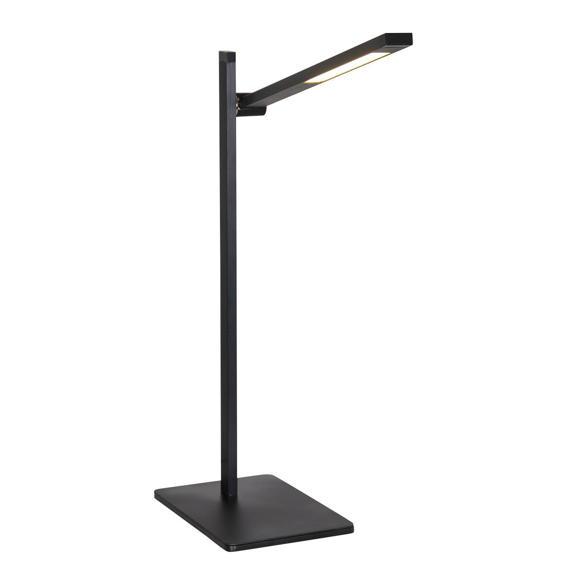 Mexlite - tafellamp - Stekk - zwart - aluminium kunststof - bureaulamp - LED - 2689ZW