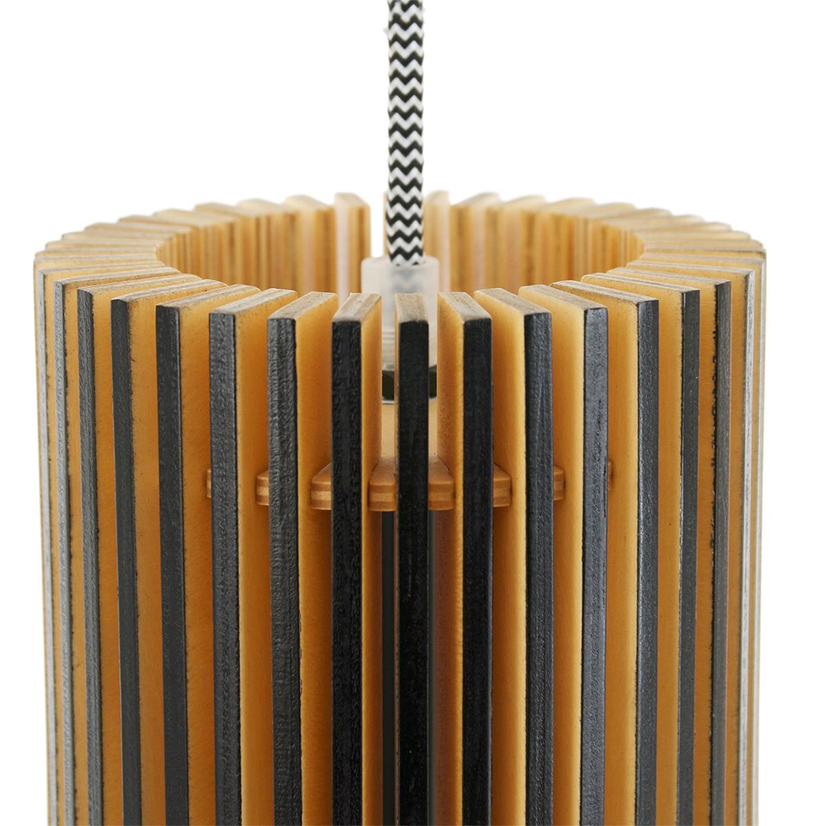 Steinhauer - hanglamp - Smukt - naturel - hout - Ø 50cm - E27 - 2697BE