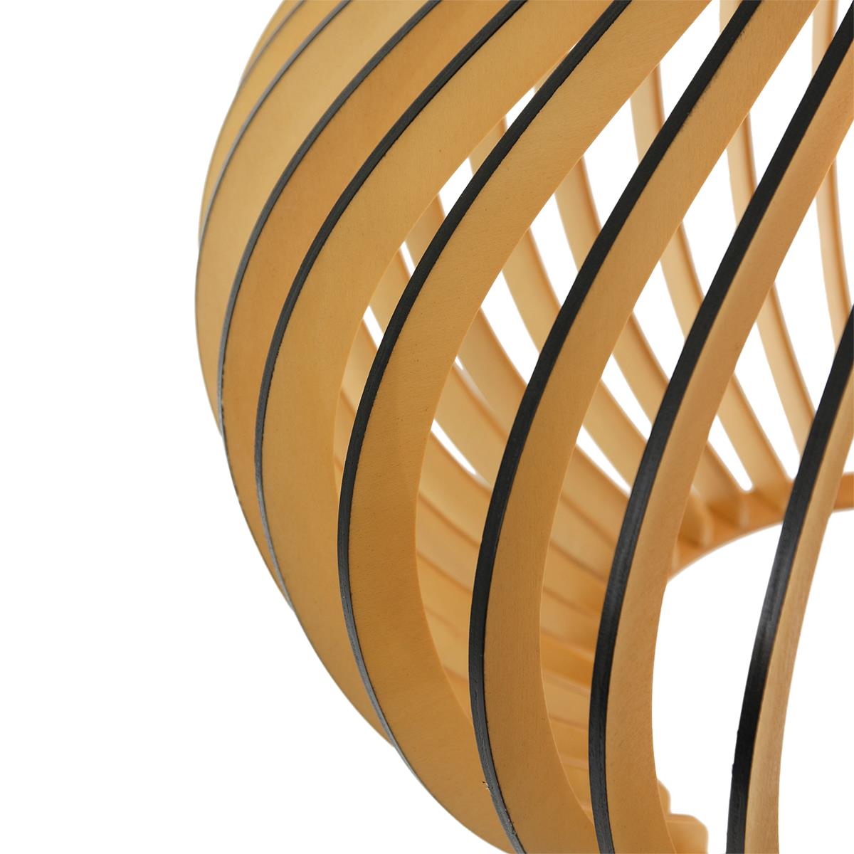Steinhauer - hanglamp - Smukt - naturel - hout - Ø 50cm - E27 - 2697BE