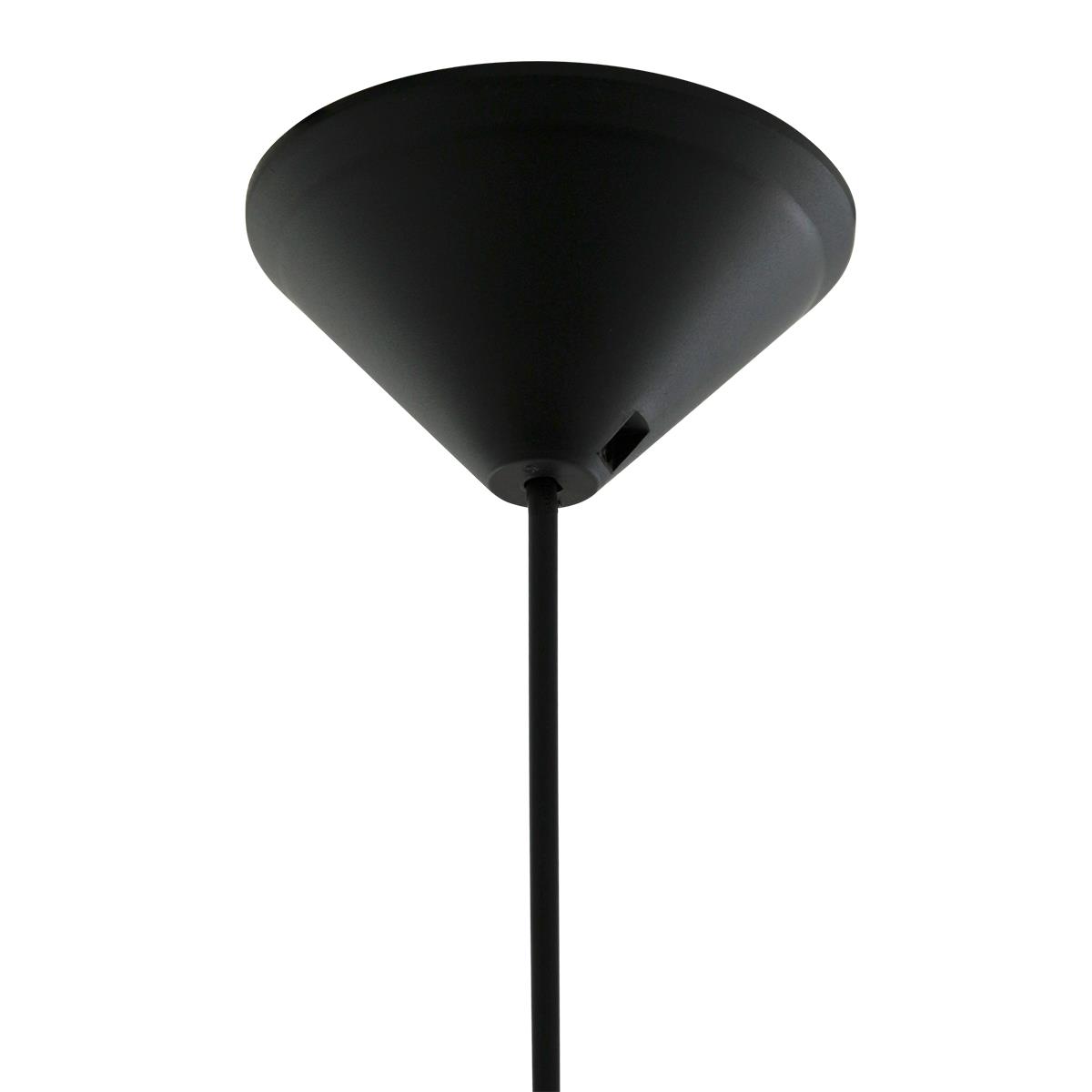 Mexlite - hanglamp - Minimalics - zwart - metaal - Ø 10cm - E27 - 2701ZW