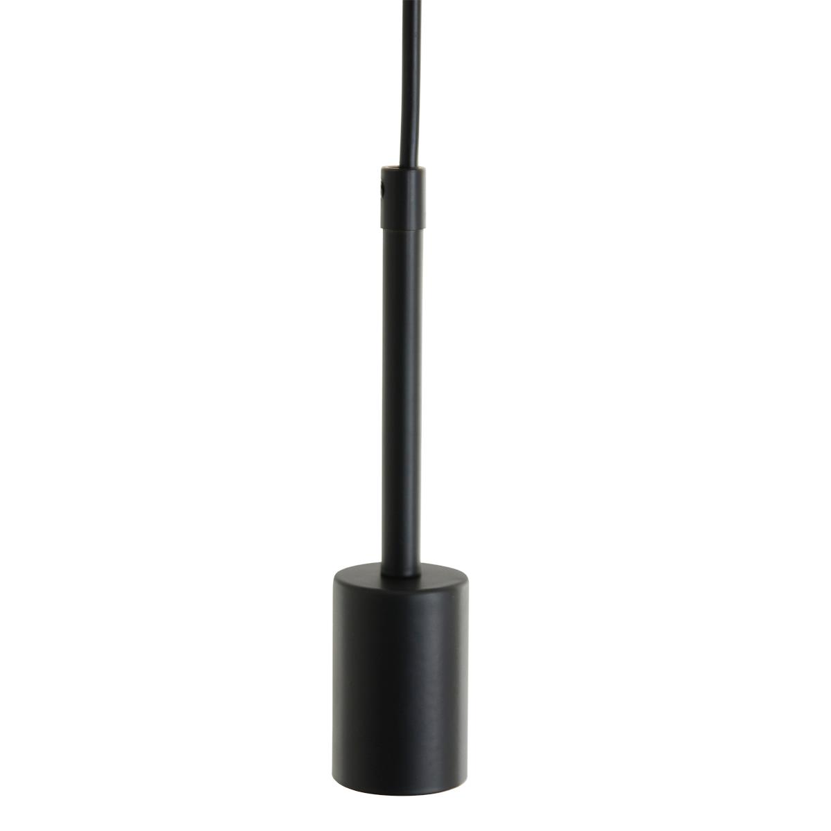 Mexlite - hanglamp - Minimalics - zwart - metaal - Ø 10cm - E27 - 2701ZW