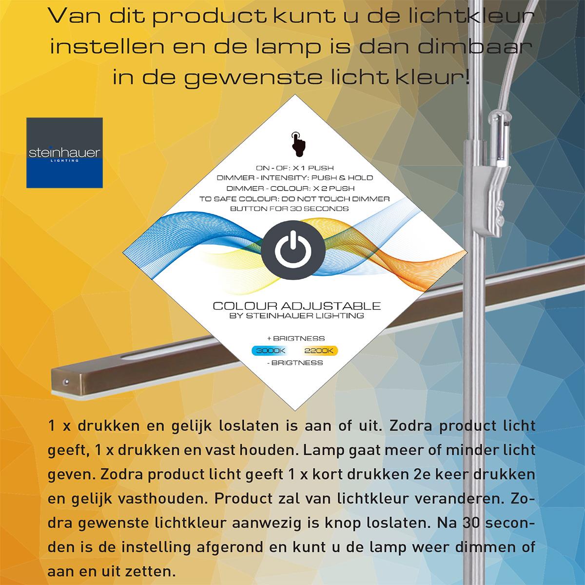 Steinhauer - hanglamp - Zelena LED - zwart - kunststof metaal - design lamp - LED - 1482ZW