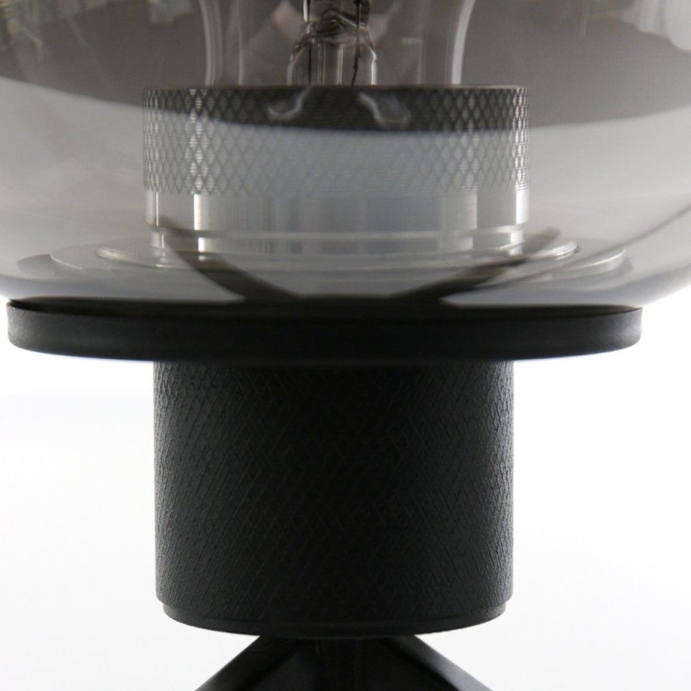 Steinhauer - tafellamp - Reflexion - zwart - glas metaal - Ø 15cm - E27 - 2683ZW