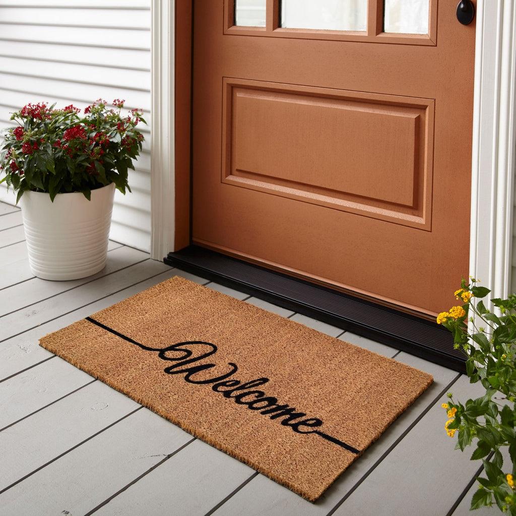 SVJ Deurmat ''Welcome'' - 60 x 40 cm - Kokos - Bruin