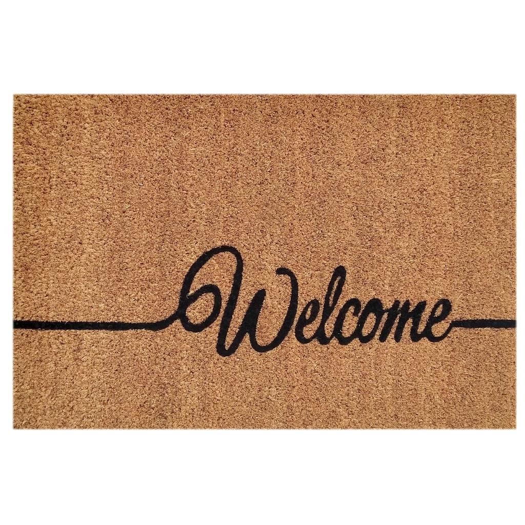 SVJ Deurmat ''Welcome'' - 60 x 40 cm - Kokos - Bruin