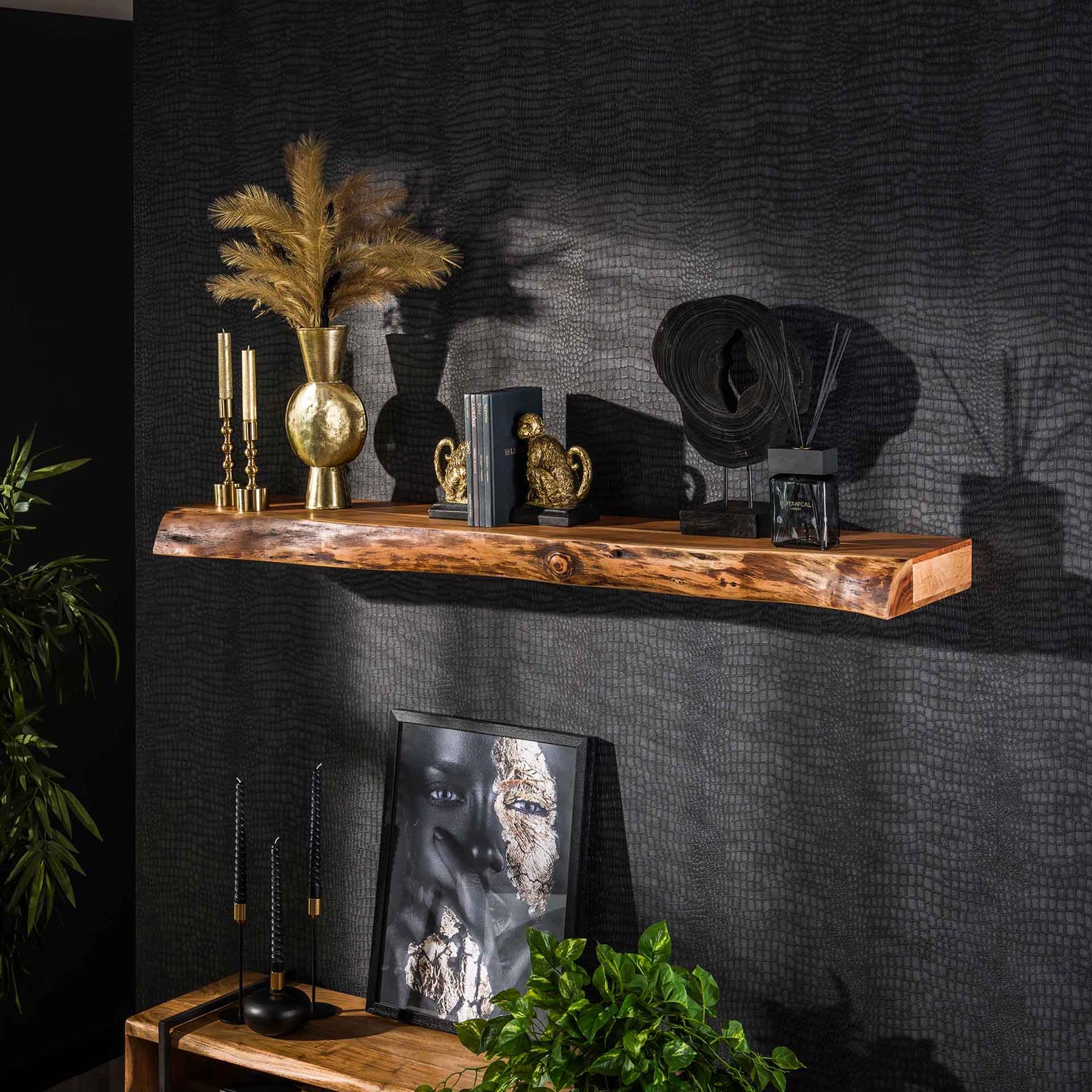 Giga Meubel - Wandplank Acaciahout 150cm - 150x25x8cm - Plank Tree