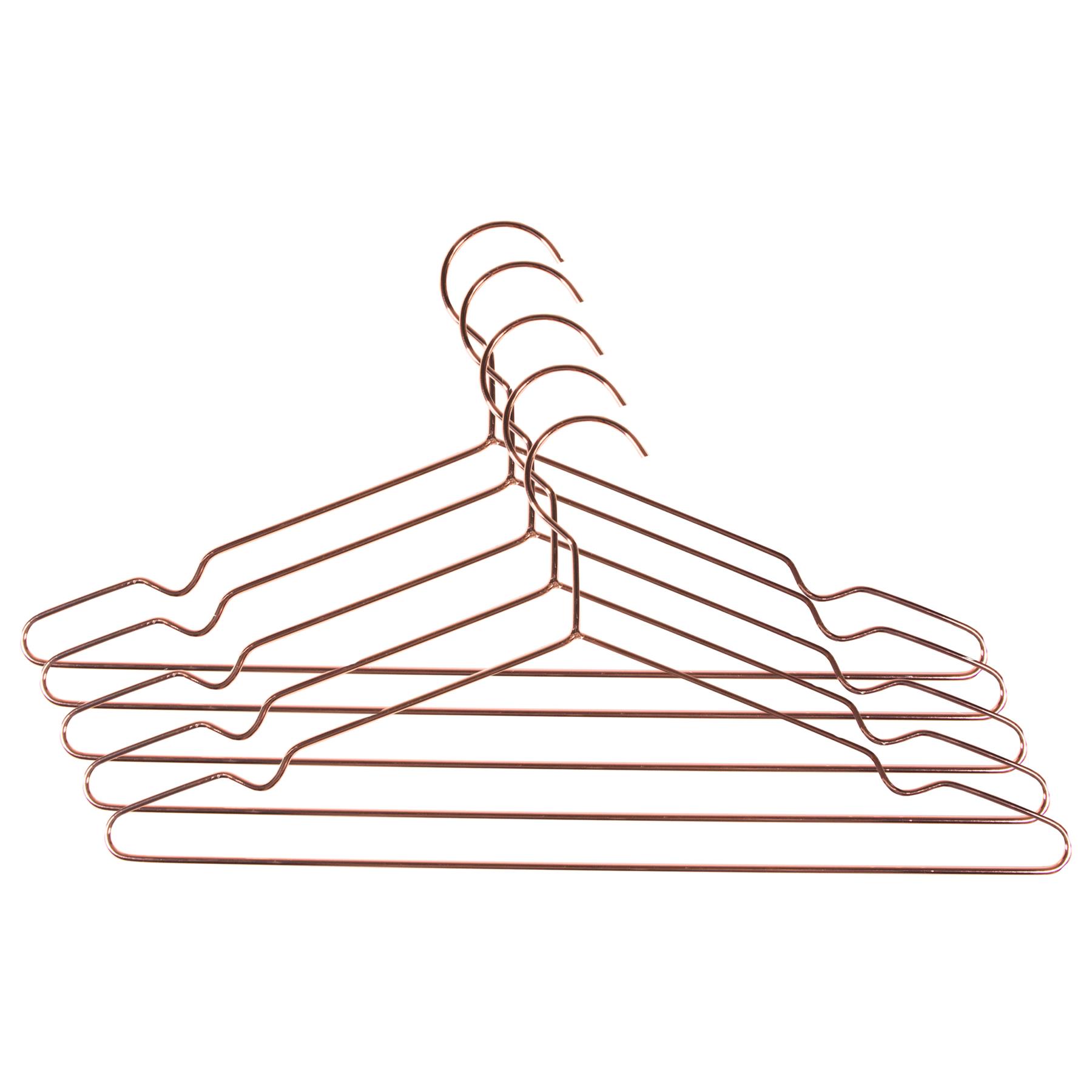 QUVIO Kledinghanger set van 30 - Metaal - Koperkleur