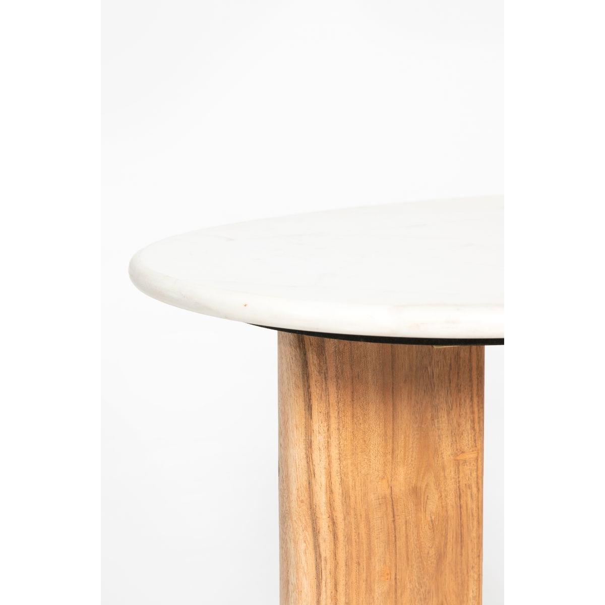 Sissy-Boy Houten koffietafel met marmer blad klein