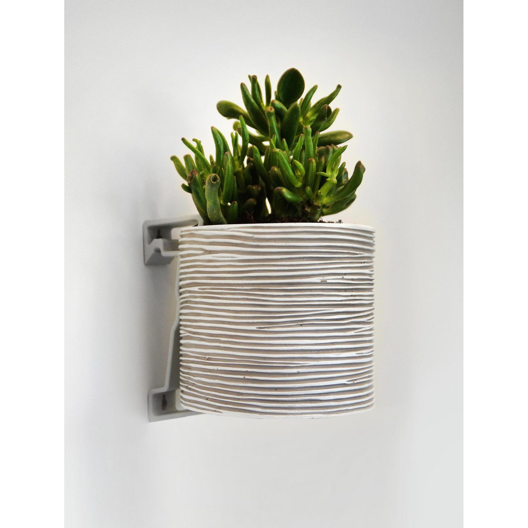 Capi Europe Vaas cilinder Rib Anthracite & Ivory - 12x10 - Antraciet