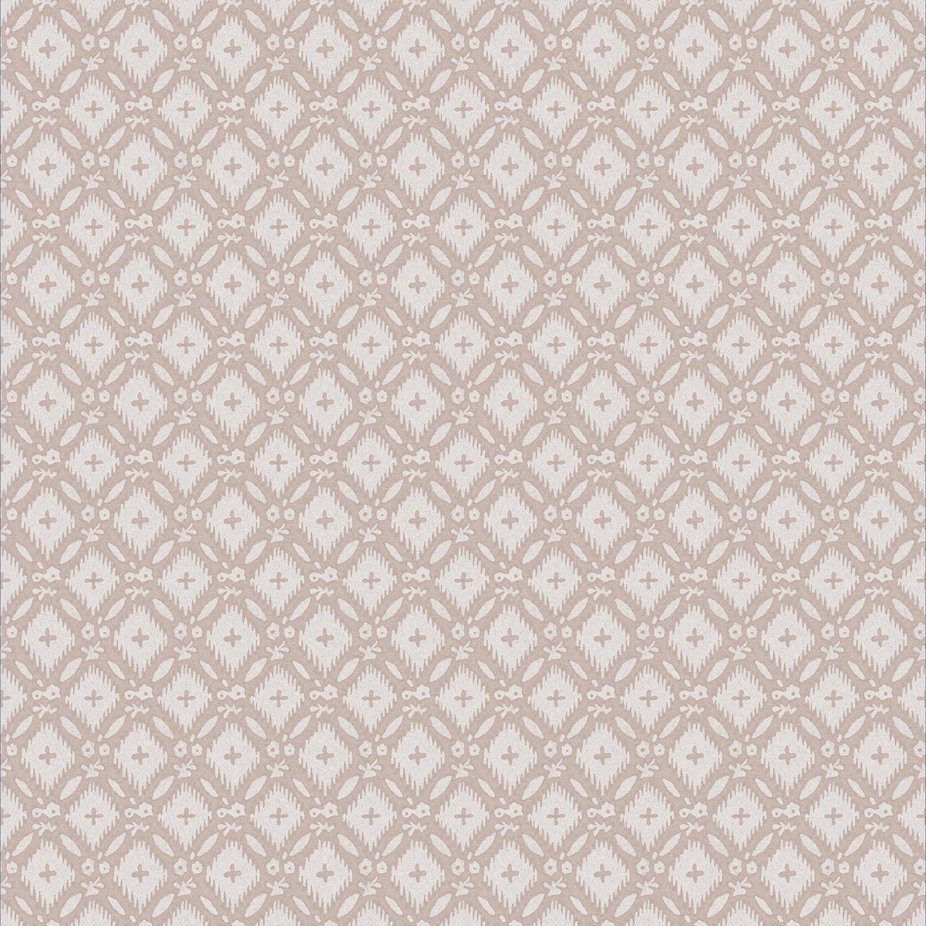 Laura Ashley Whitebrook Behang - Ruit - 10mx52cm - Beige