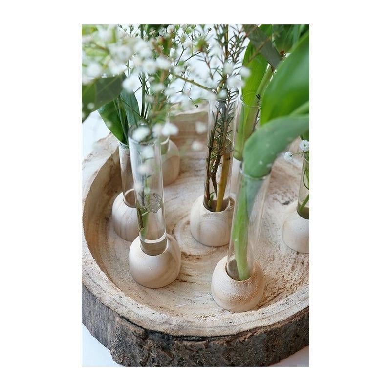 Ideas4Seasons Stekvaasje|bloemenvaasje reageerbuis - D2 x H15 cm