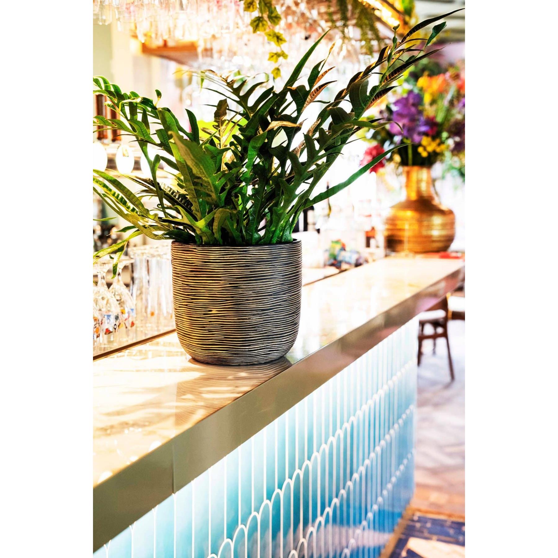 Capi Europe Bloempot bol Rib Gold - 9x8 - Goud