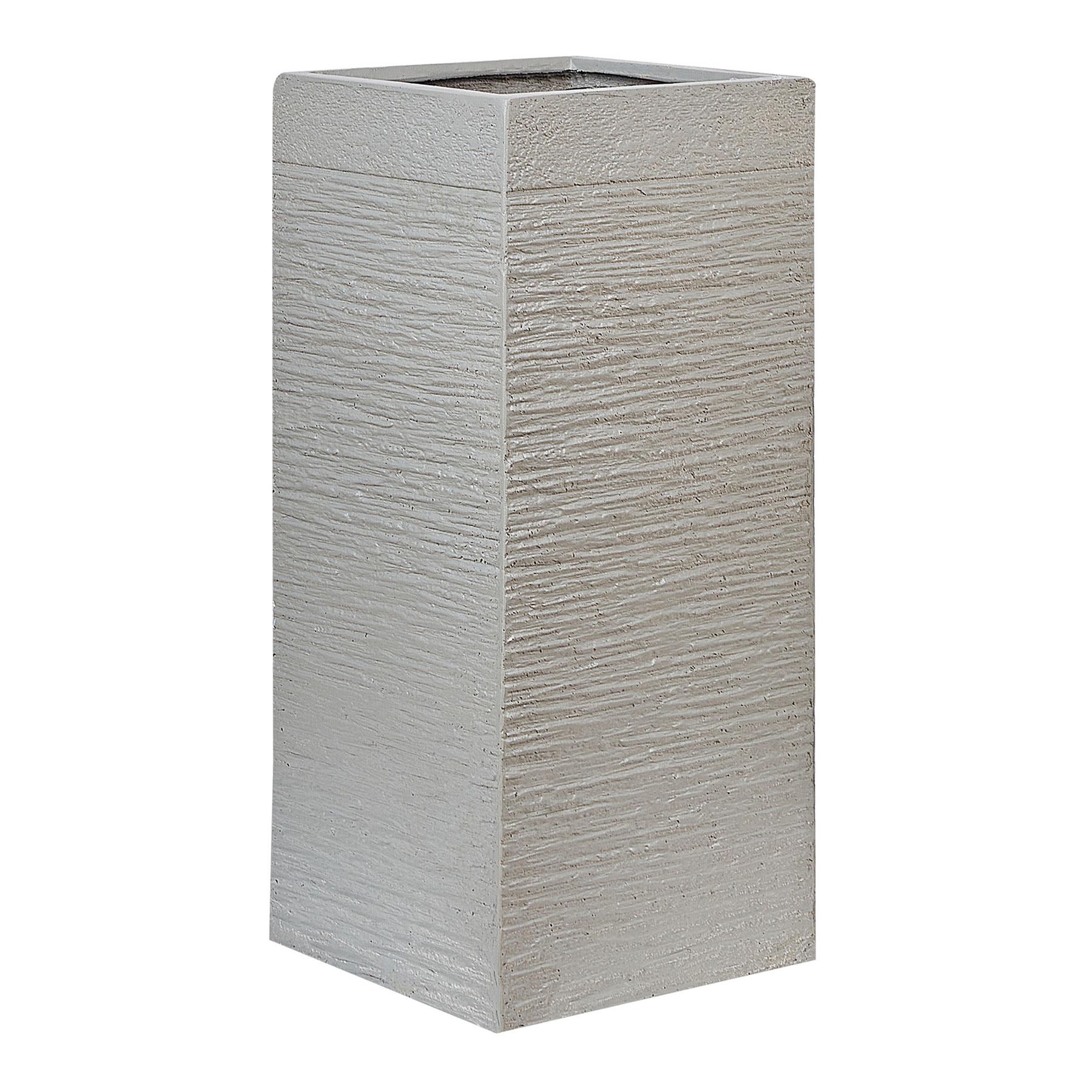 Beliani - DION - Plantenbak - Lichtgrijs - 60 cm - Klei-vezelmengsel
