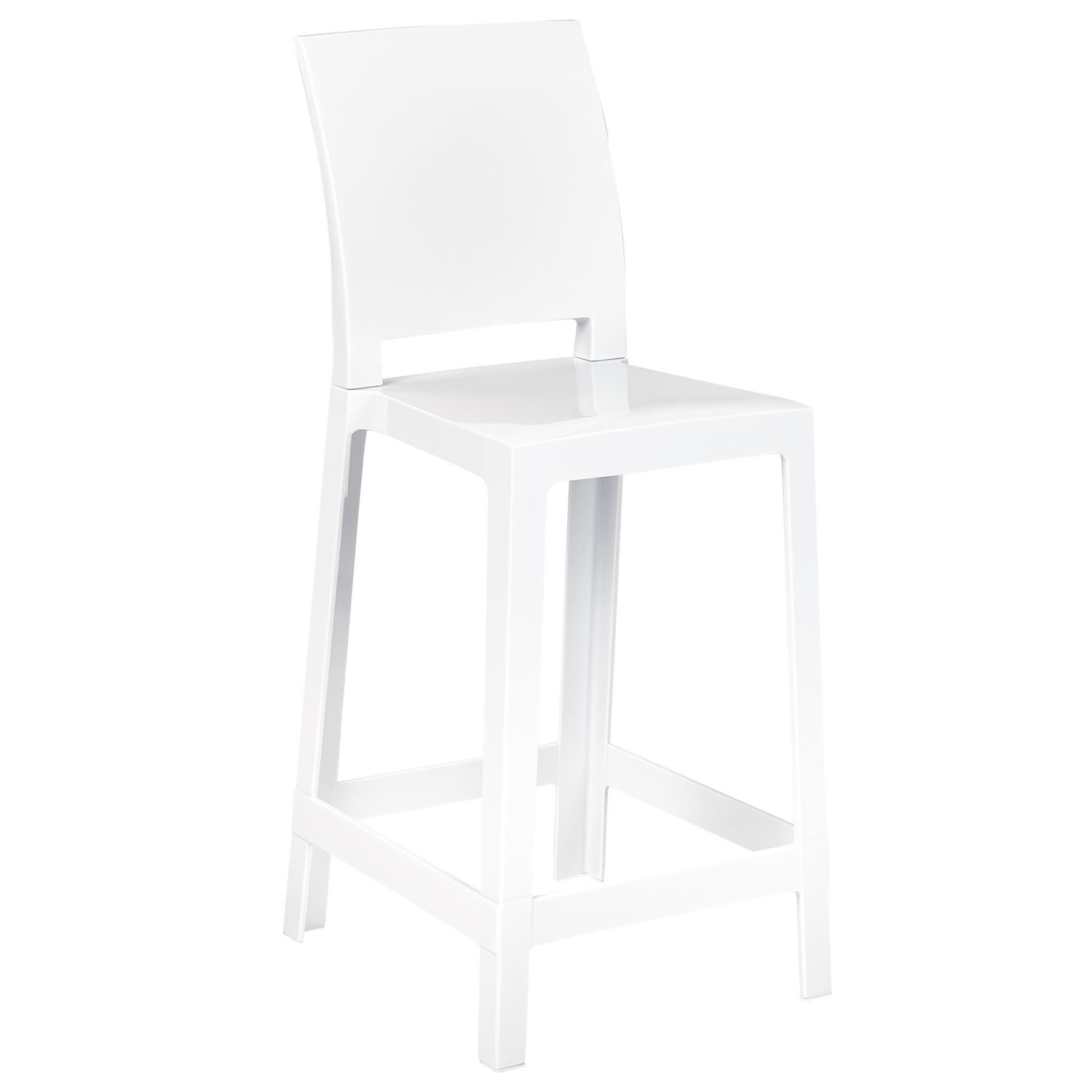 Beliani - WELLINGTON - Barkruk set - Wit - Polycarbonaat