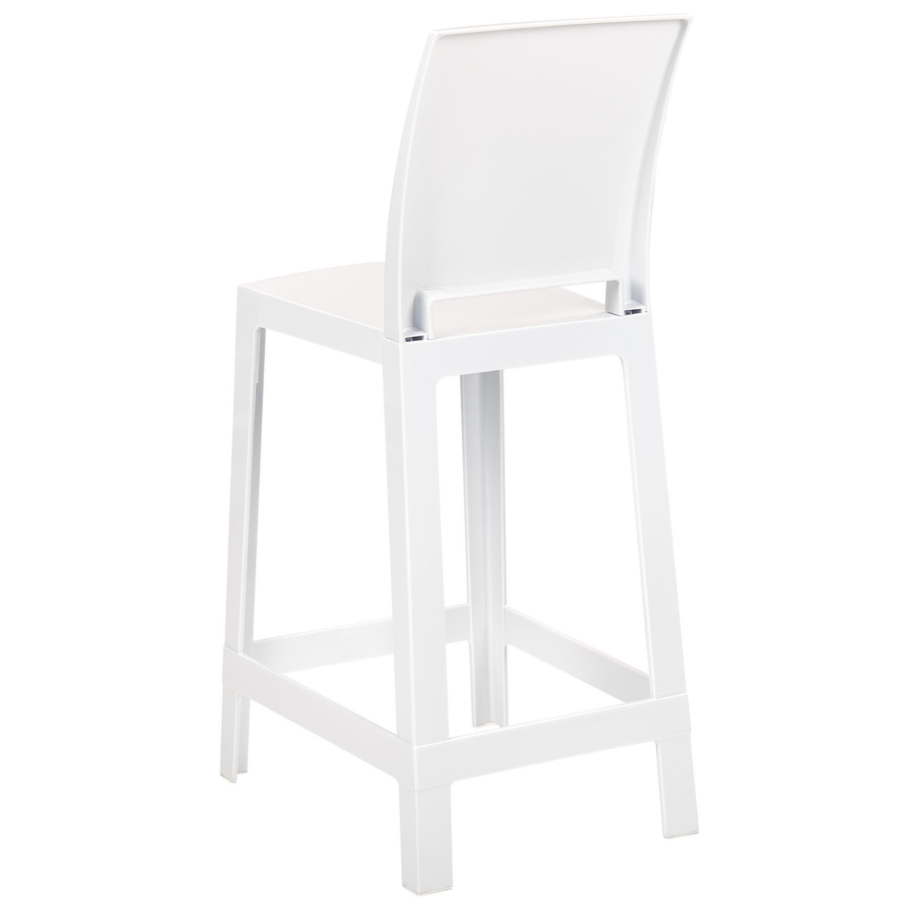 Beliani - WELLINGTON - Barkruk set - Wit - Polycarbonaat