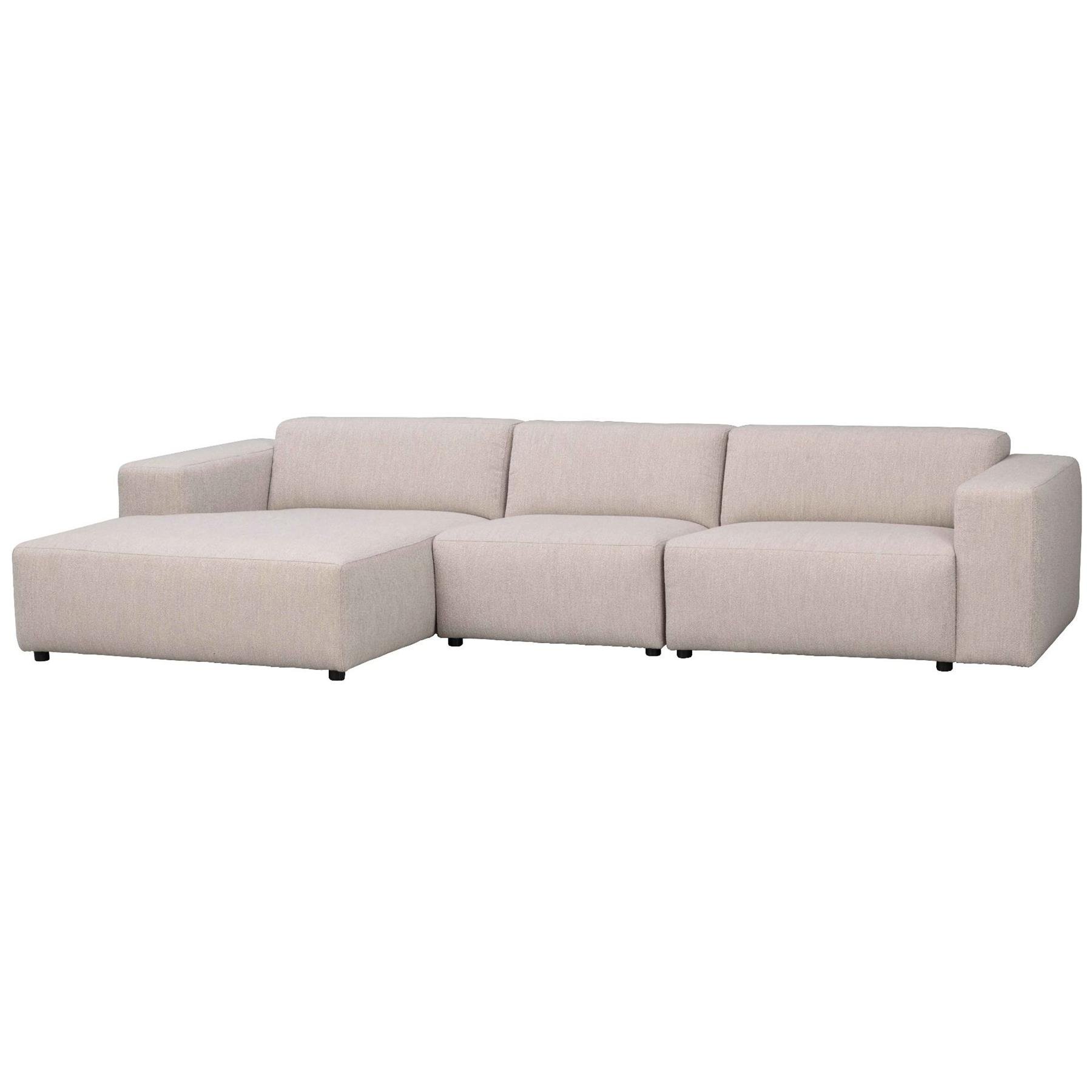 Rowico Home Willard 4-zits Hoekbank Links - Lichtbeige Stof