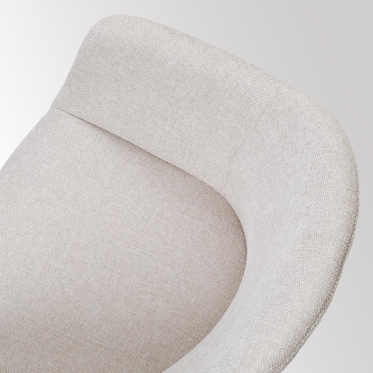 Nolon Nora-Otis Eetkamerstoel Beige - met Armleuning - Zwart
