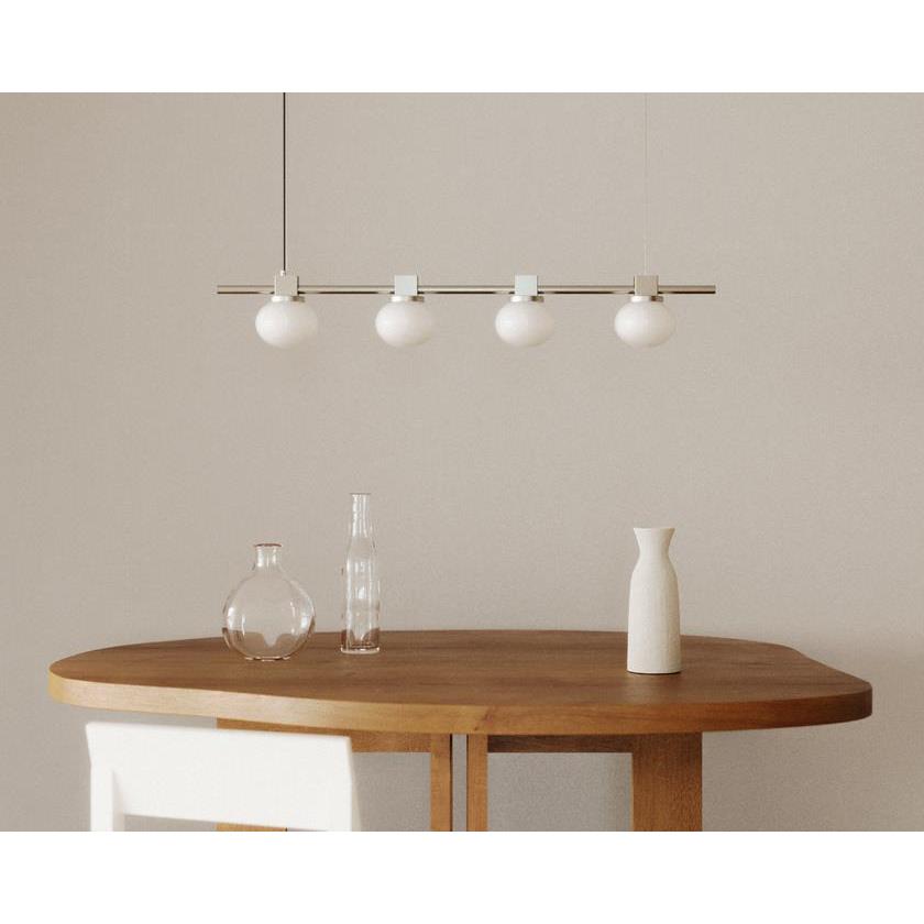 Frama Ovoid Quadruple hanglamp staal