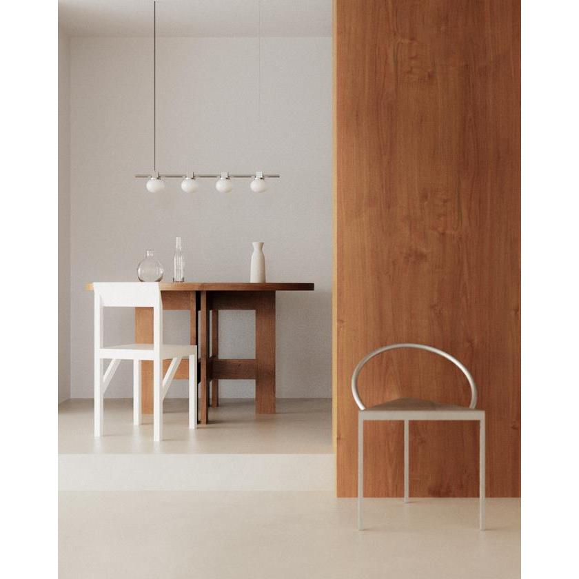 Frama Ovoid Quadruple hanglamp staal