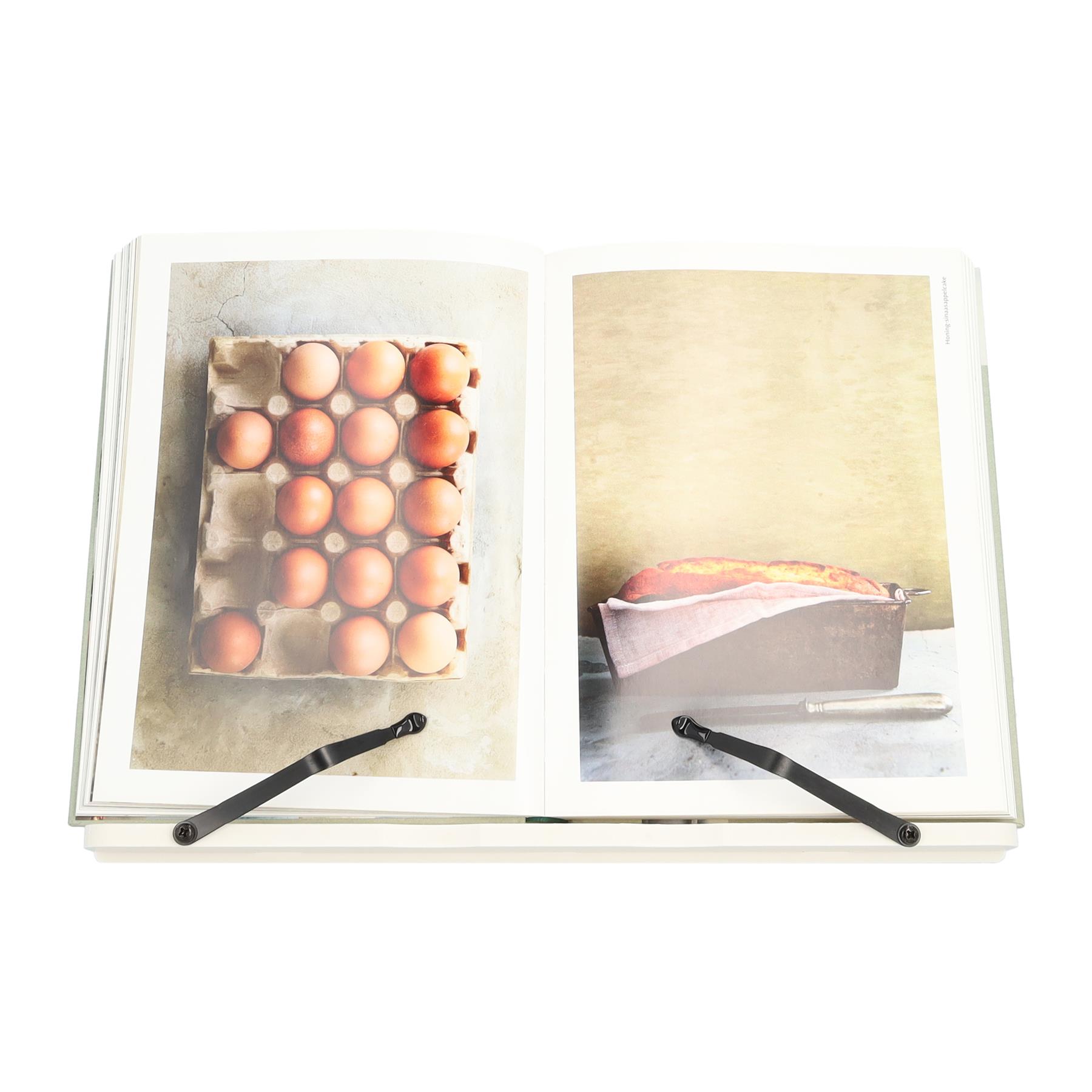 QUVIO Kookboekstandaard - 39 x 28 cm - Wit