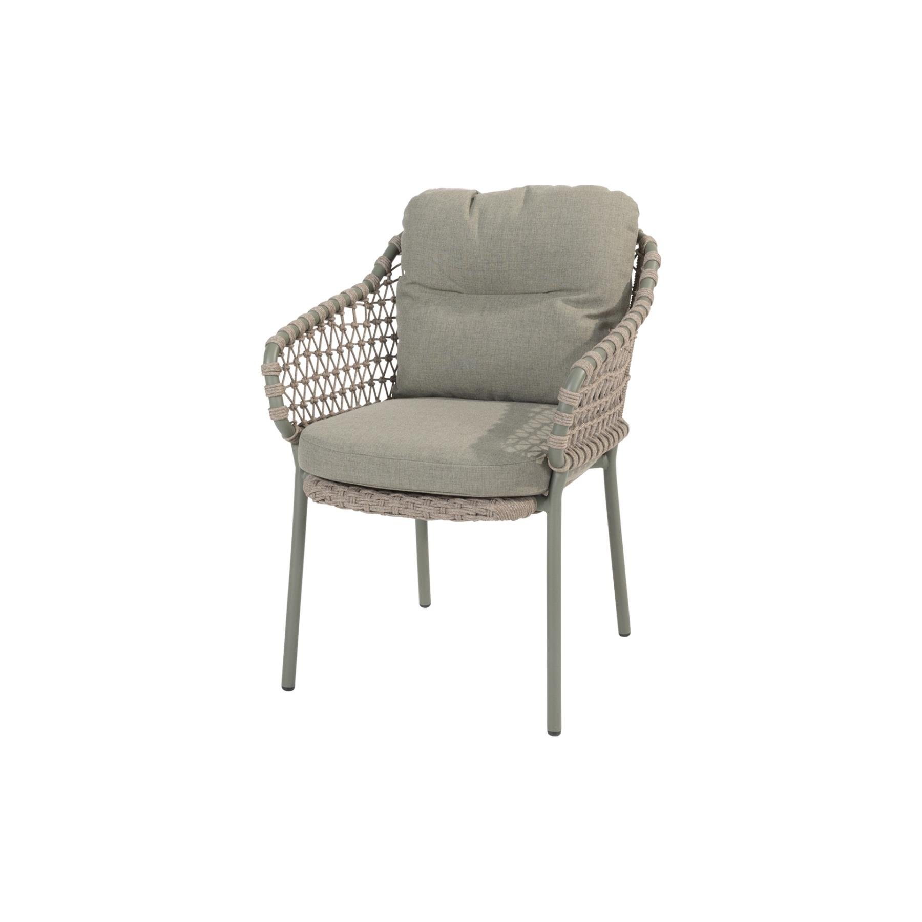 4 Seasons Jura|Prado ronde tuinset - Ø130 cm. - stapelbaar