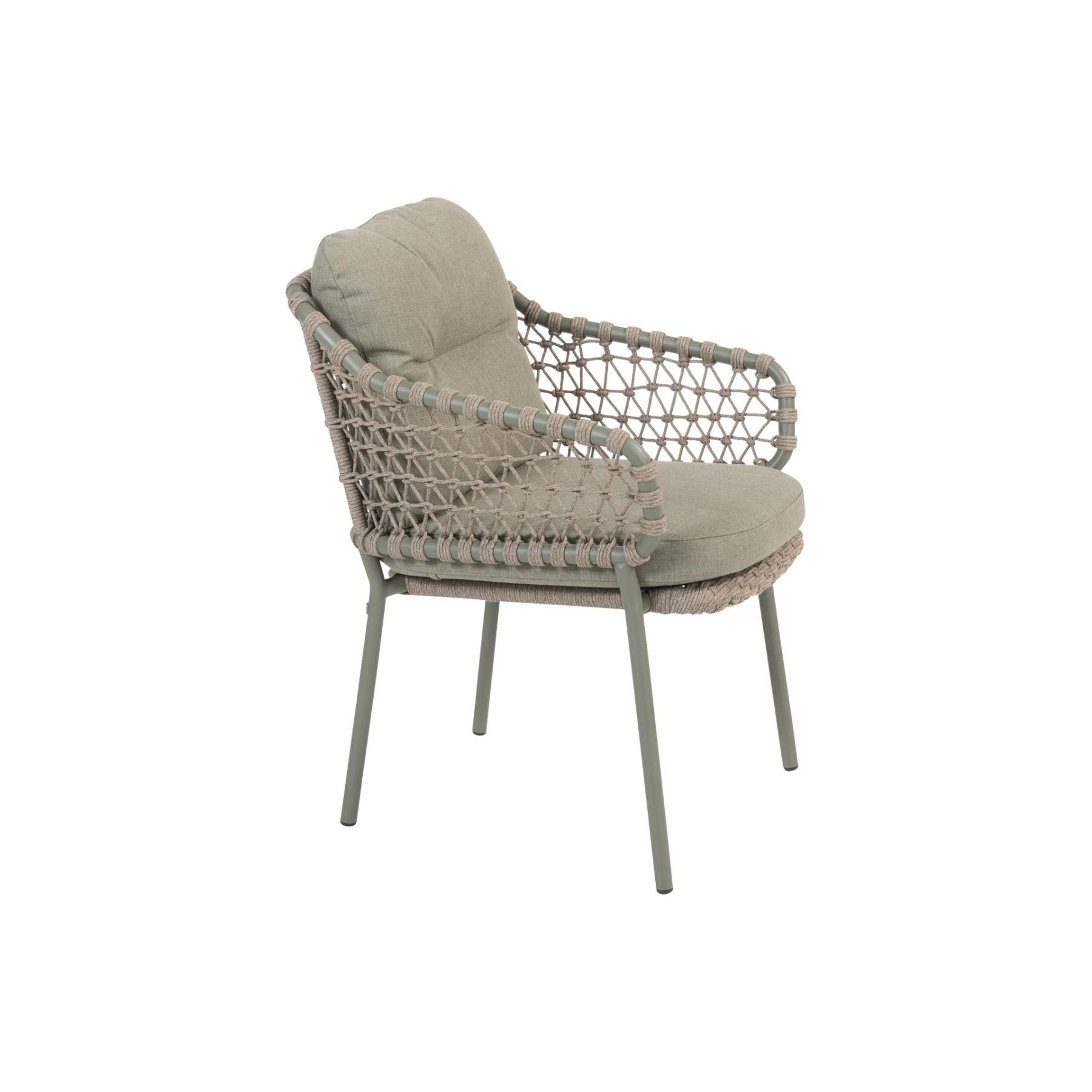 4 Seasons Jura|Prado ronde tuinset - Ø130 cm. - stapelbaar