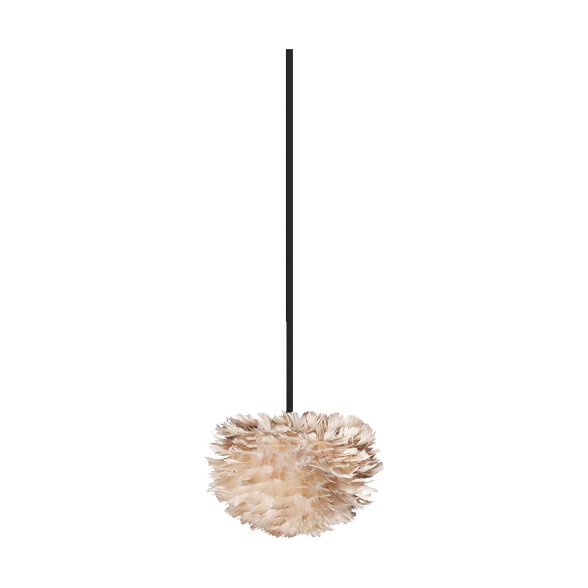 Umage Eos Micro hanglamp light brown - met koordset zwart - Ø 22 cm