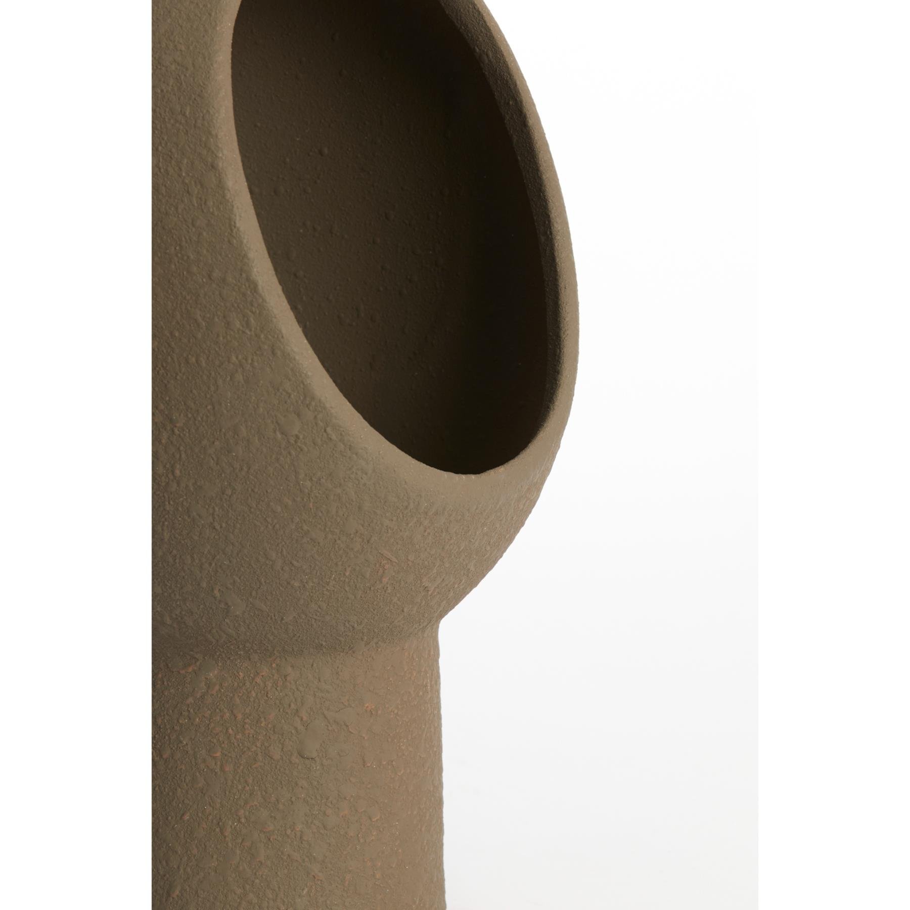 Vtwonen Tafellamp 18,5x17x30 cm MONK keramiek donker bruin