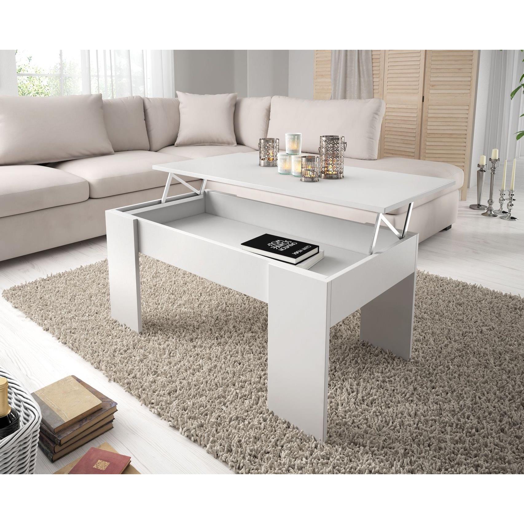 Meubella Salontafel Malia - Wit - 100 cm