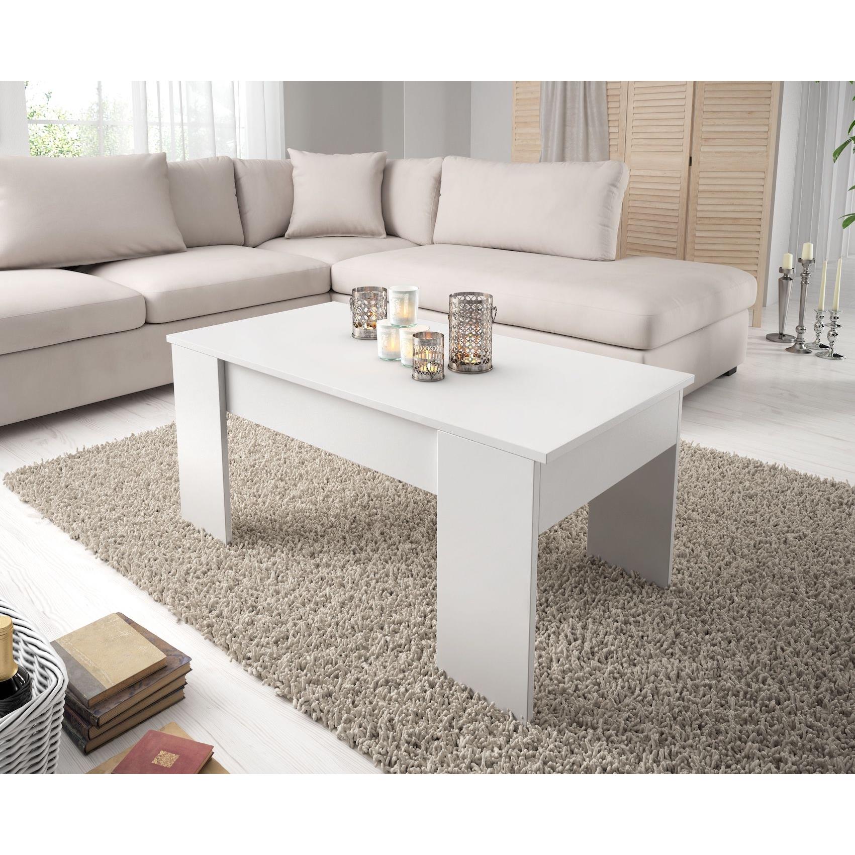 Meubella Salontafel Malia - Wit - 100 cm