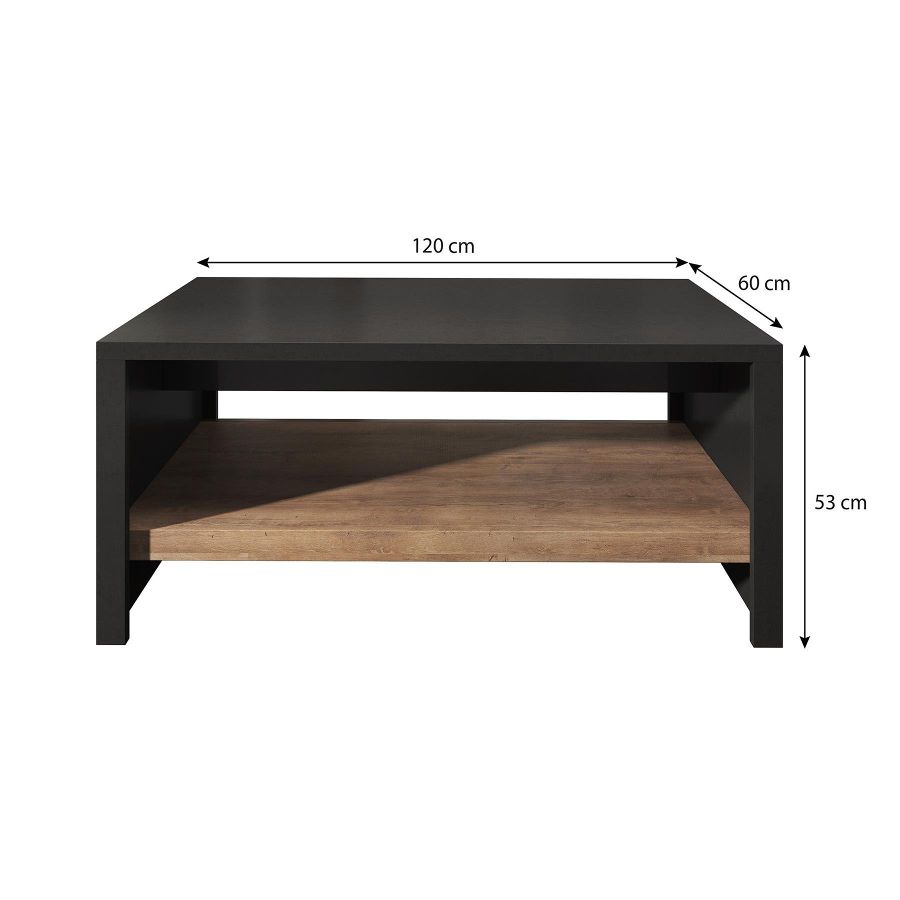 Meubella Salontafel Monaco - Eiken - 120 cm