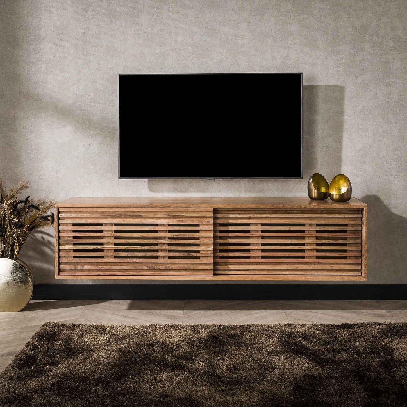 Giga Meubel - Hangend Tv-Meubel Acaciahout 150cm - Naturel