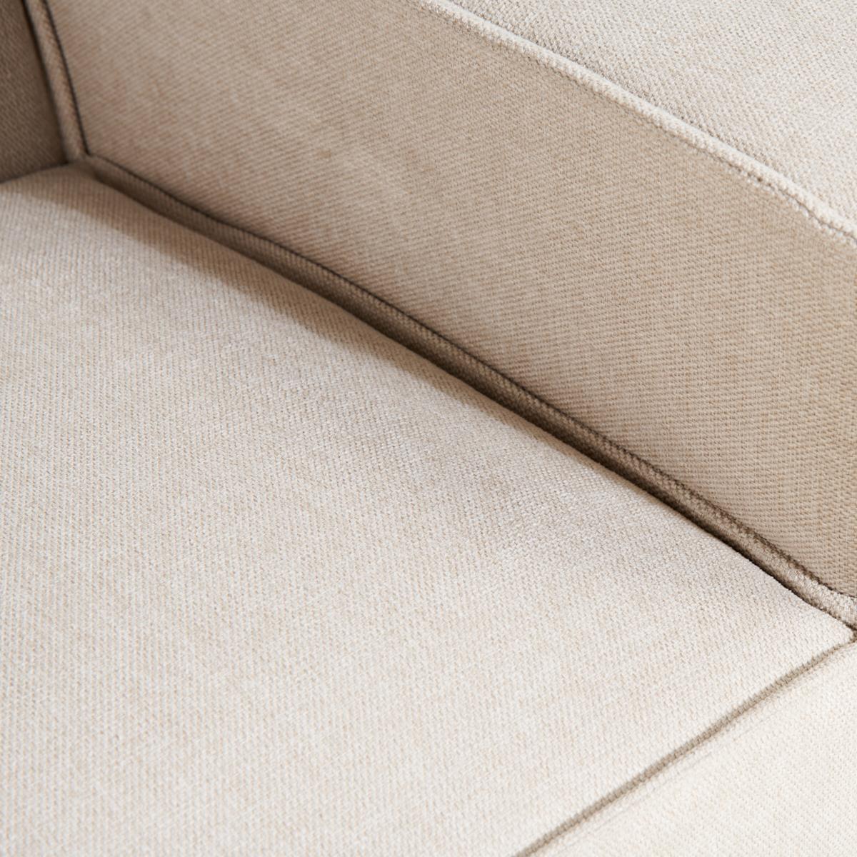 by fonQ  Bo Hoekbank met Chaise Longue Rechts - Linnen - Beige