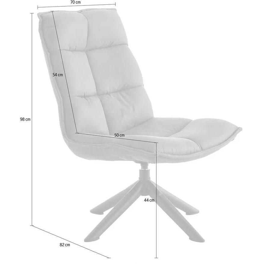 by fonQ  Lex Draaifauteuil - Velvet - Groen